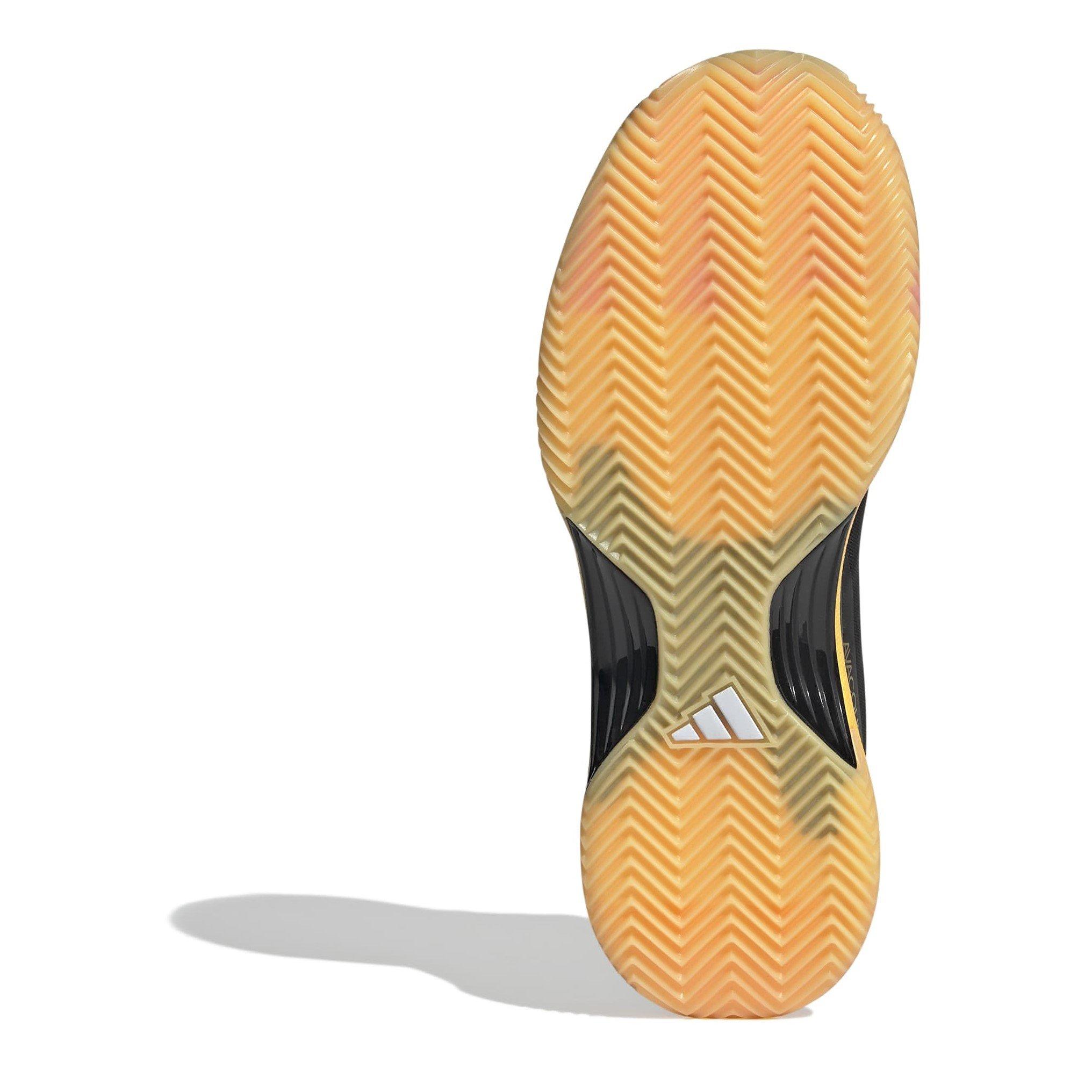 Blk/Metal/Spark - adidas - Avacourt 2 Clay Tennis Shoes Womens - 6