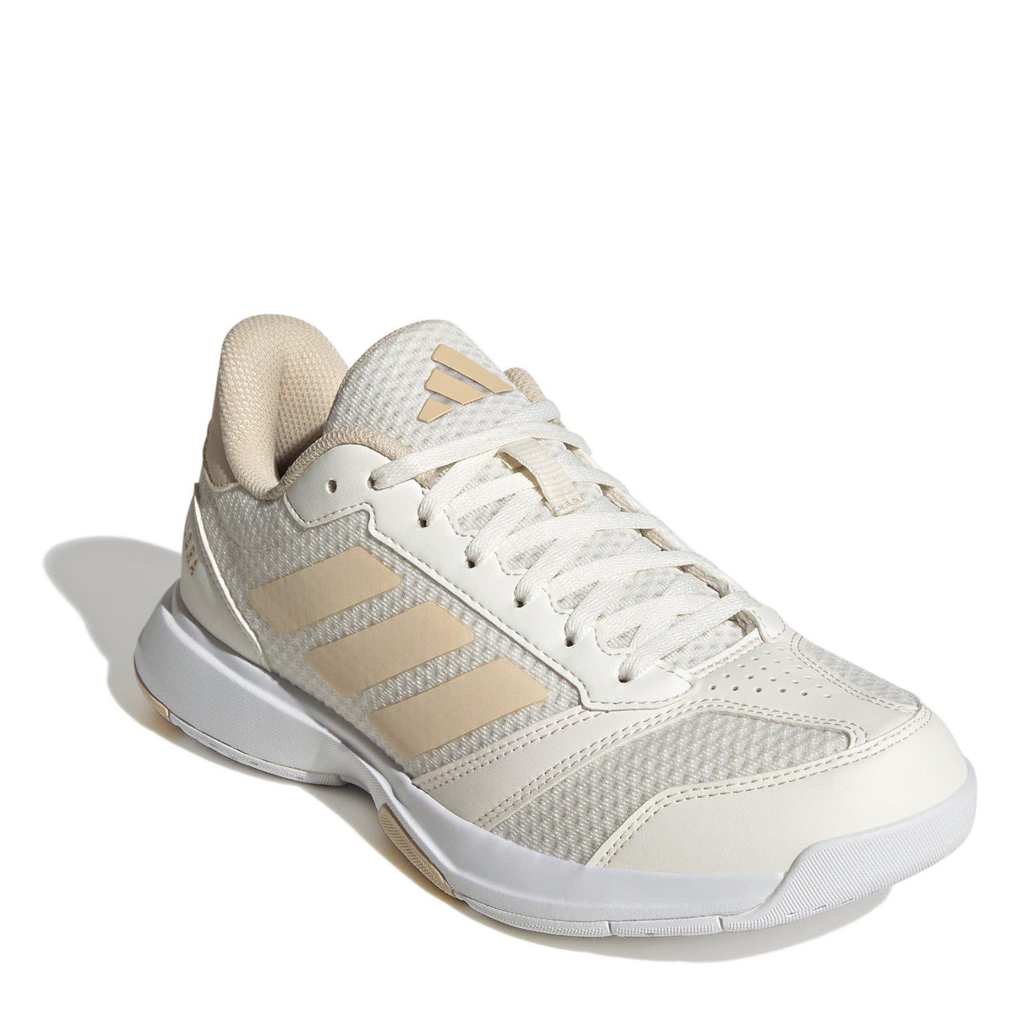 White/Sand - adidas - Ligra 8 Indoor Shoes Womens - 3