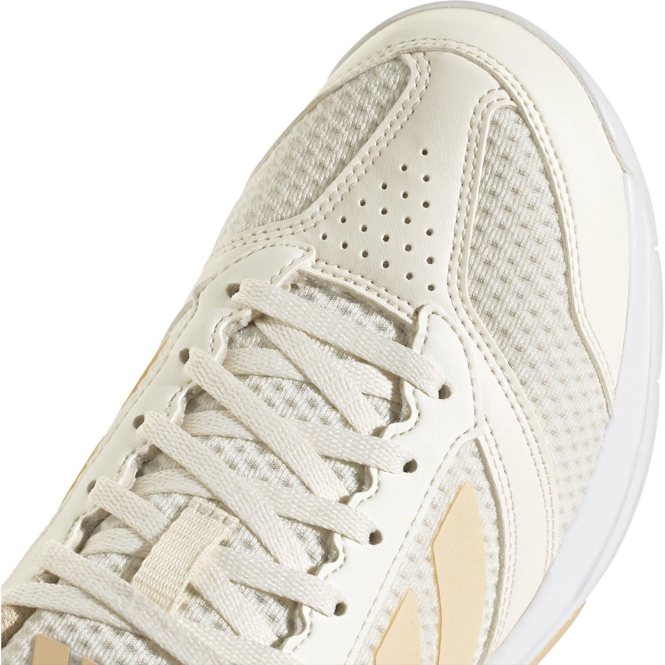 White/Sand - adidas - Ligra 8 Indoor Shoes Womens - 8