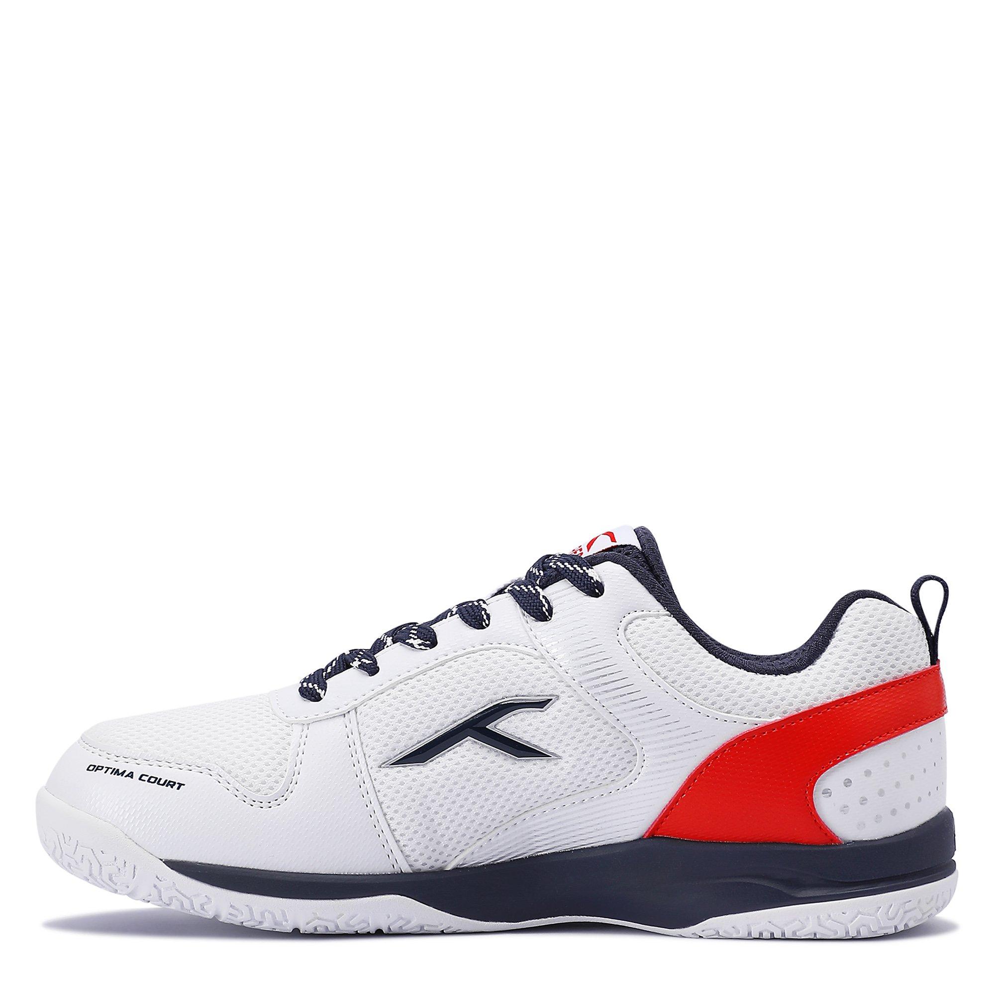 WHITE/NAVY/RED - Hundred - Women's Optima Court Badminton Trainers - 2