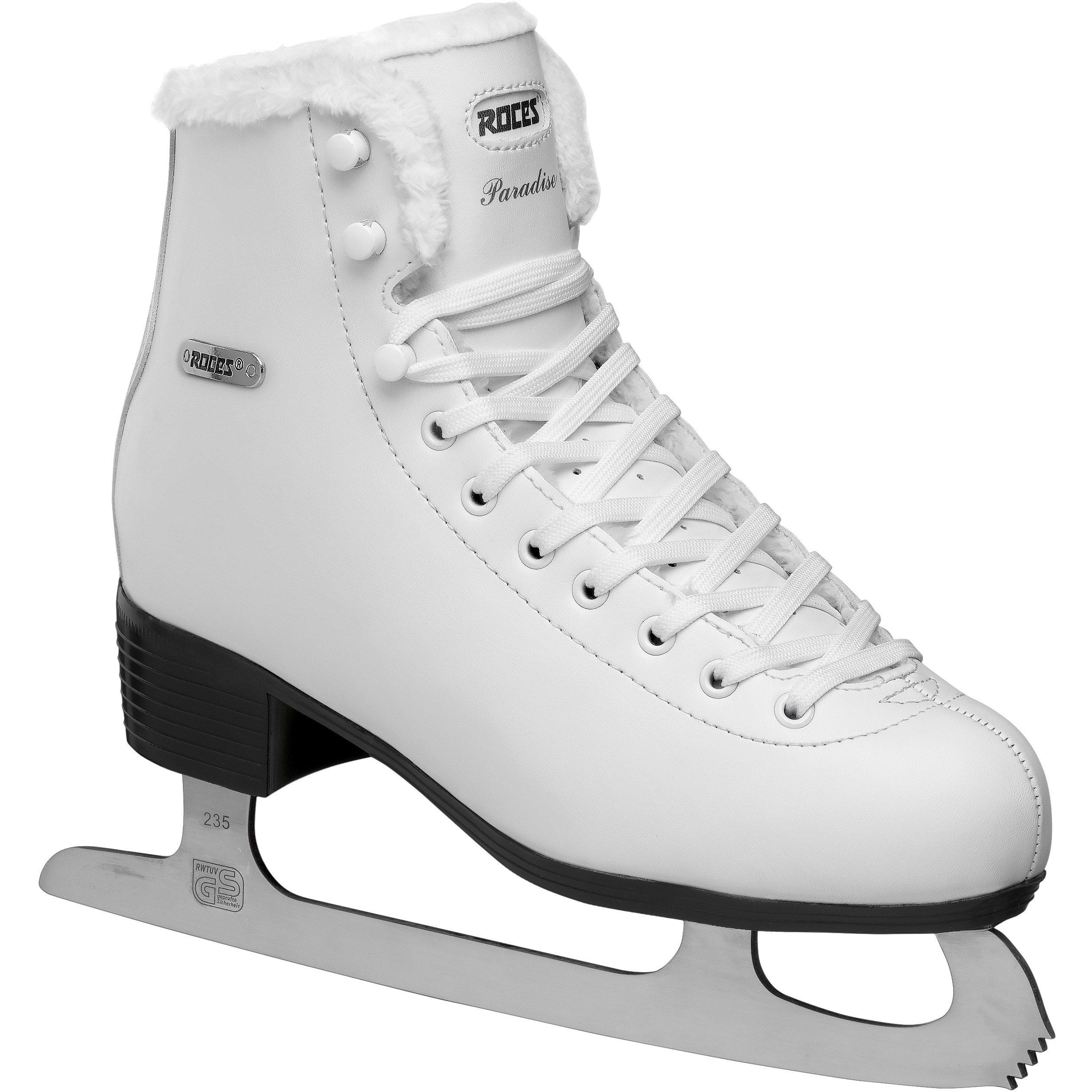 White - Roces - Women's Paradise Fur Classic Ice Skates - 1