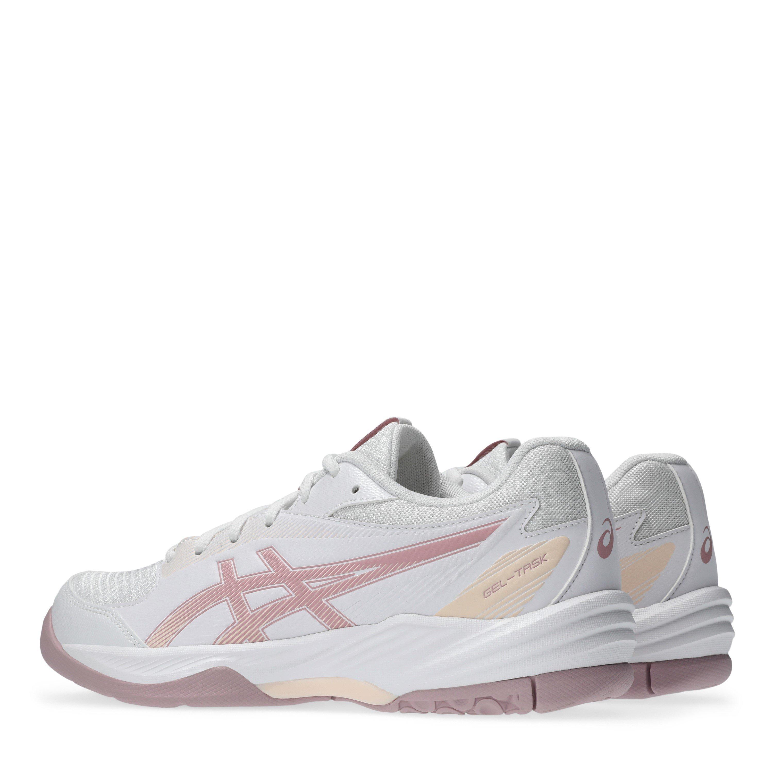 White/Morg - Asics - Gel-Task 4 Volleyball Shoes Womens - 5