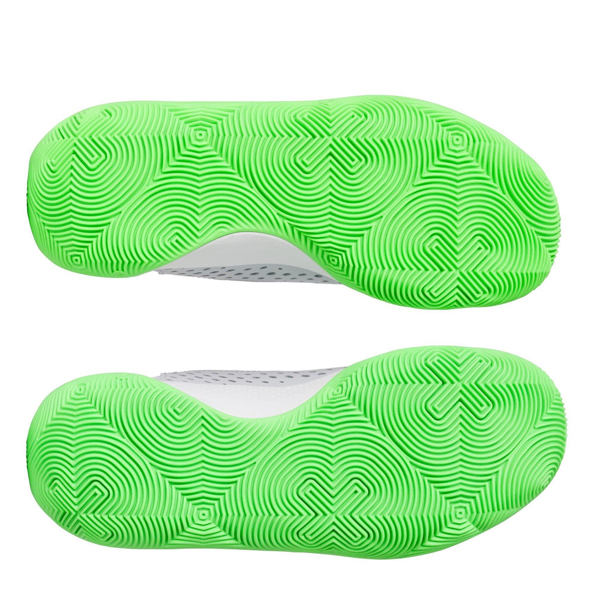 Wht/Green Shock - Under Armour - Jet 23 Mens Basketball Shoes - 3
