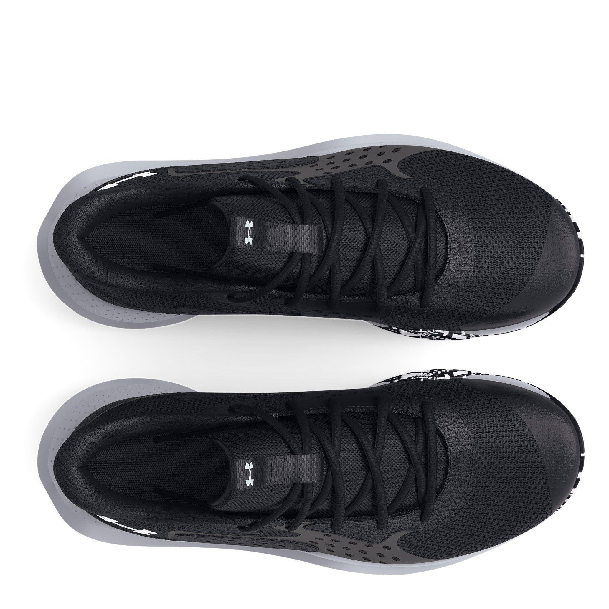 Blk/Gray/Wht - Under Armour - Jet 23 Adults Basketball Shoes - 4