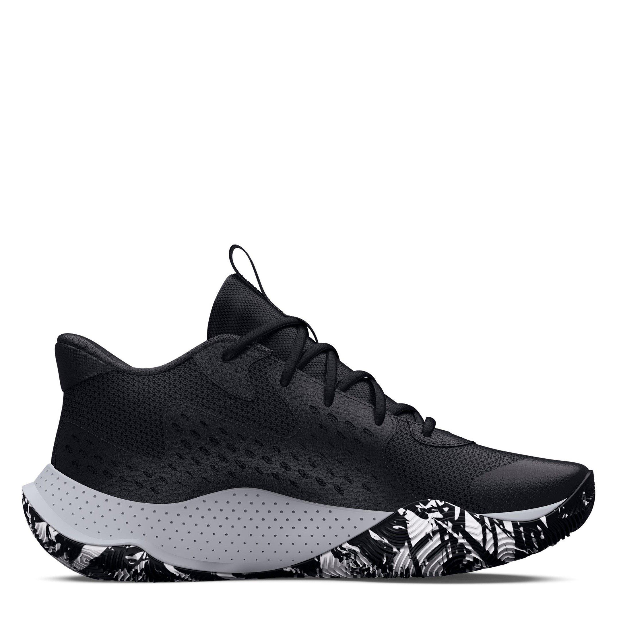 Blk/Gray/Wht - Under Armour - Jet 23 Adults Basketball Shoes - 6