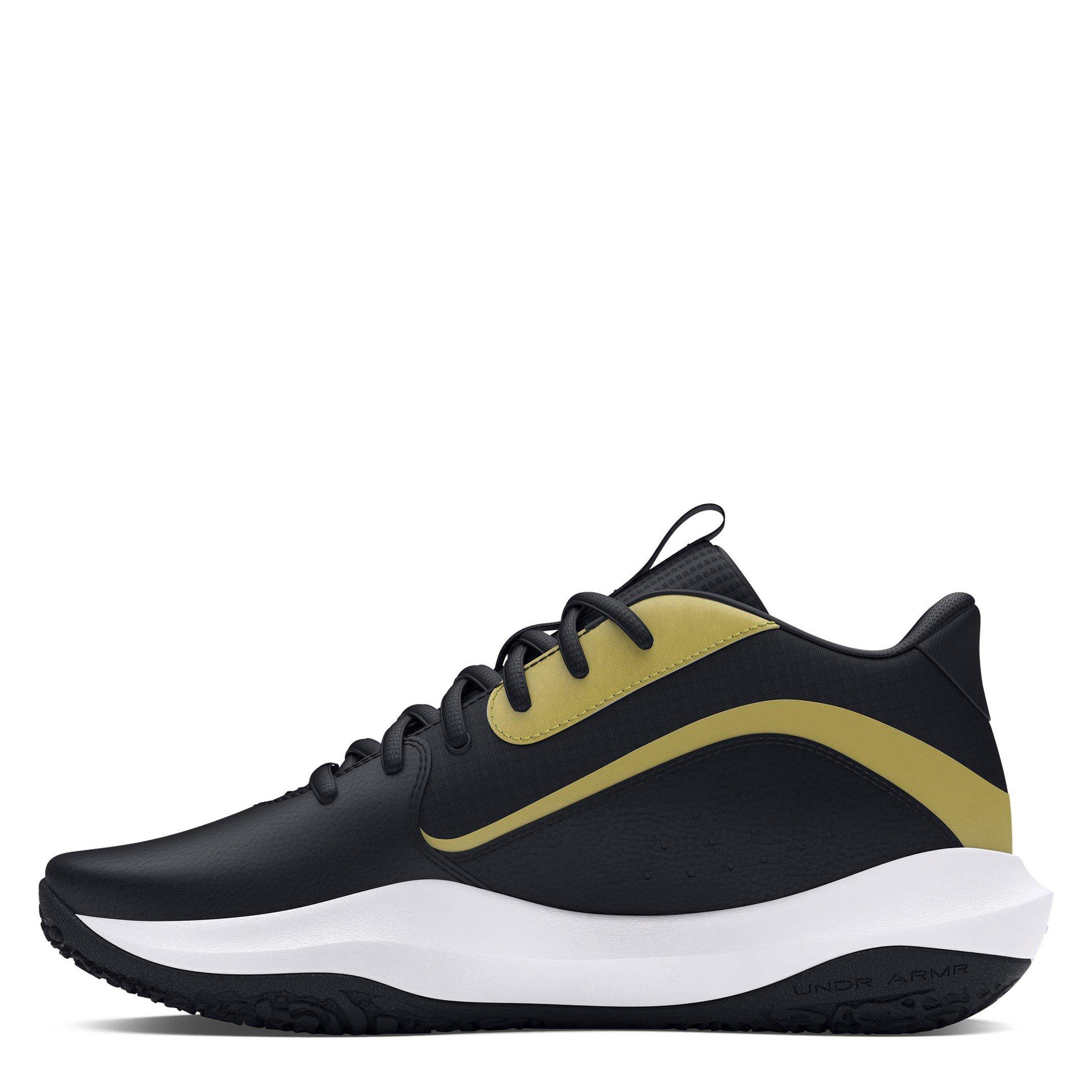 Black/Met.Gold - Under Armour - Lockdown 7 Basketball Shoes Mens - 2