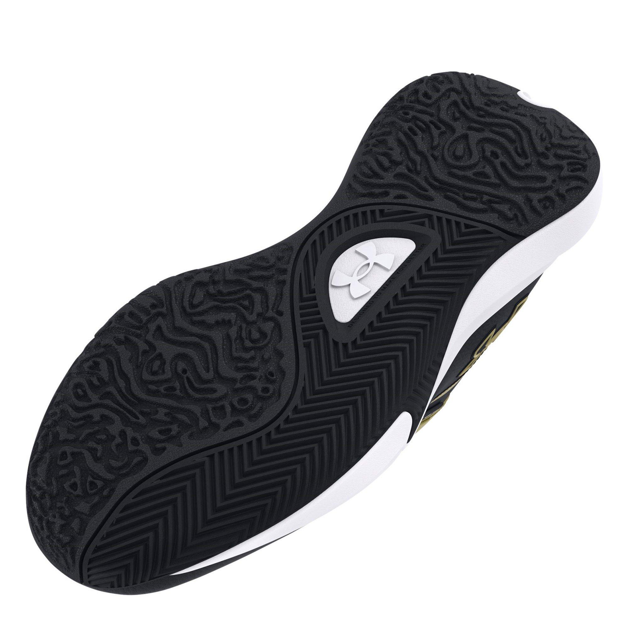 Black/Met.Gold - Under Armour - Lockdown 7 Basketball Shoes Mens - 3