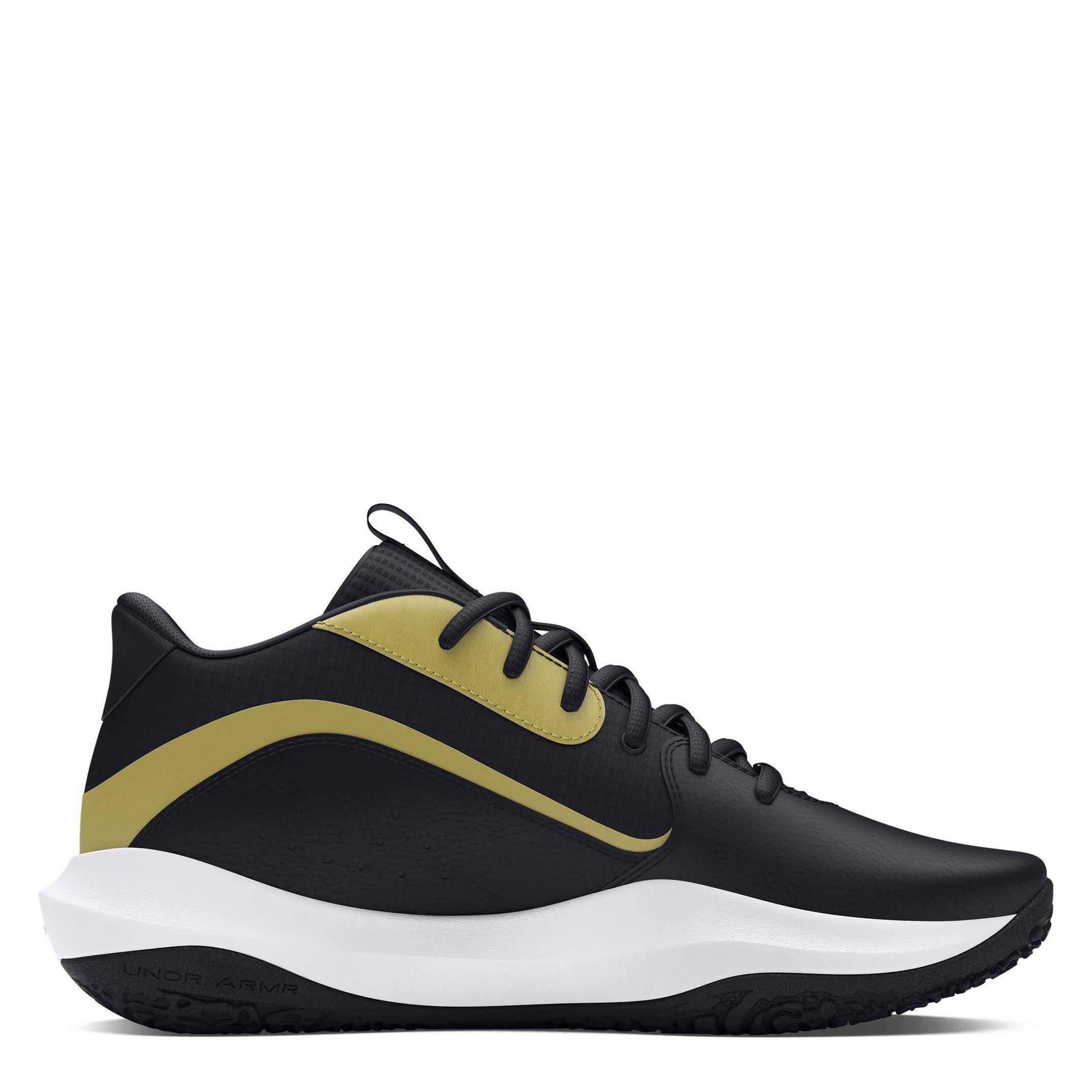 Black/Met.Gold - Under Armour - Lockdown 7 Basketball Shoes Mens - 6