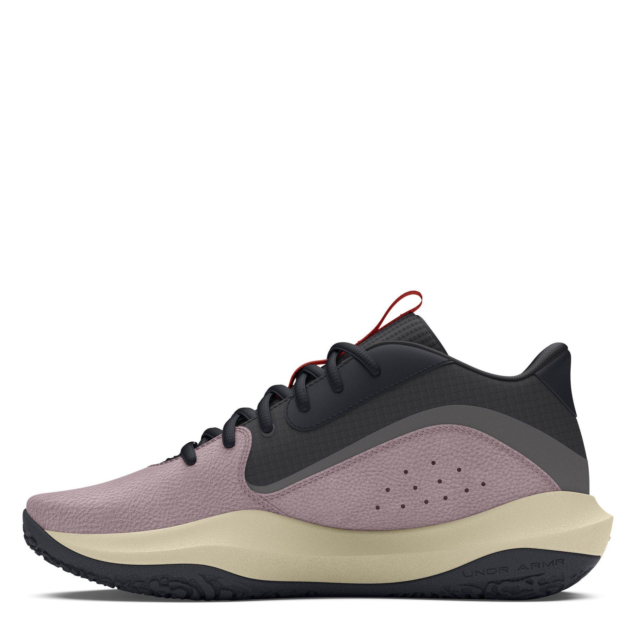Gray/C.rock/Org - Under Armour - Lockdown 7 Mens  Basketball Shoes - 2