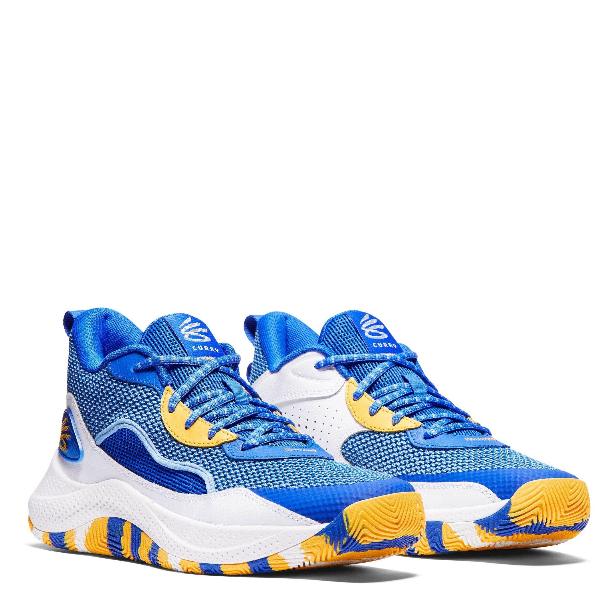 Royal/Wht/Taxi - Under Armour - Curry 3Z 24 Basketball Shoes - 5