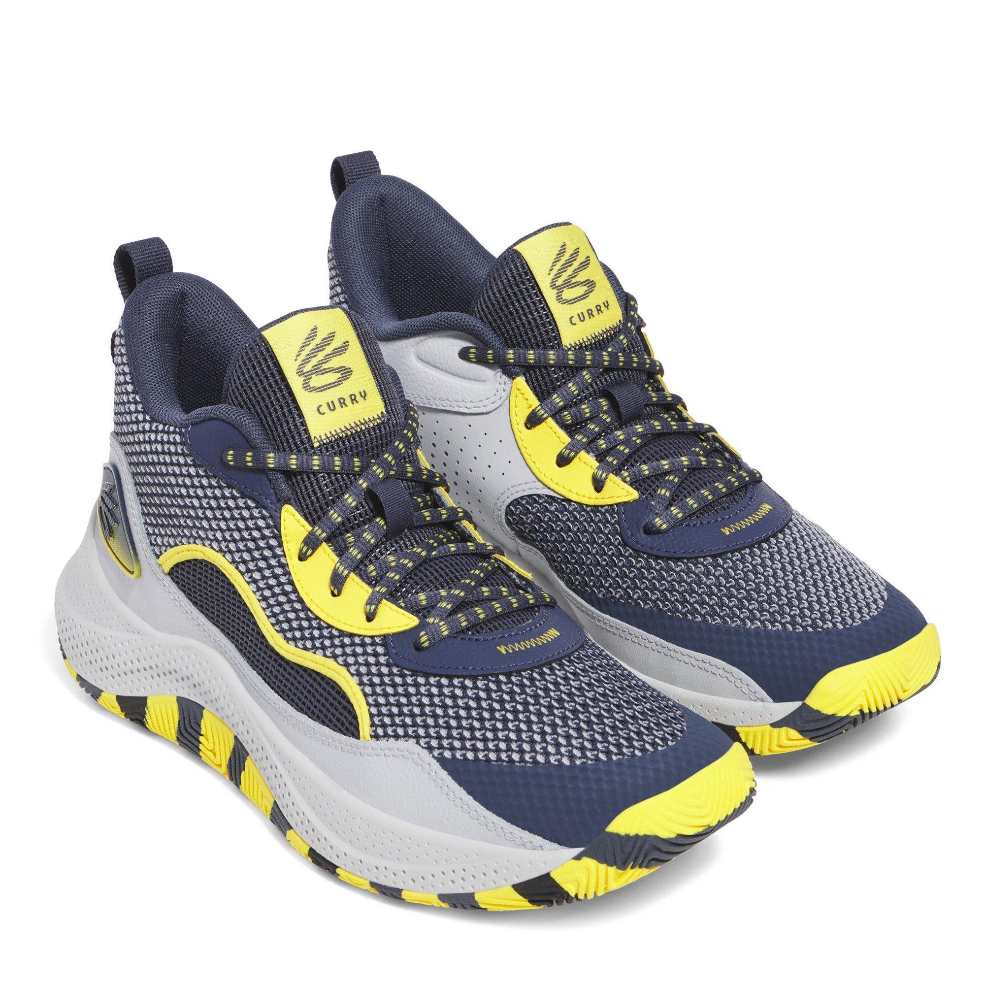 Downpour/Gray - Under Armour - Curry 3Z 24 Mens Basketball Shoes - 5