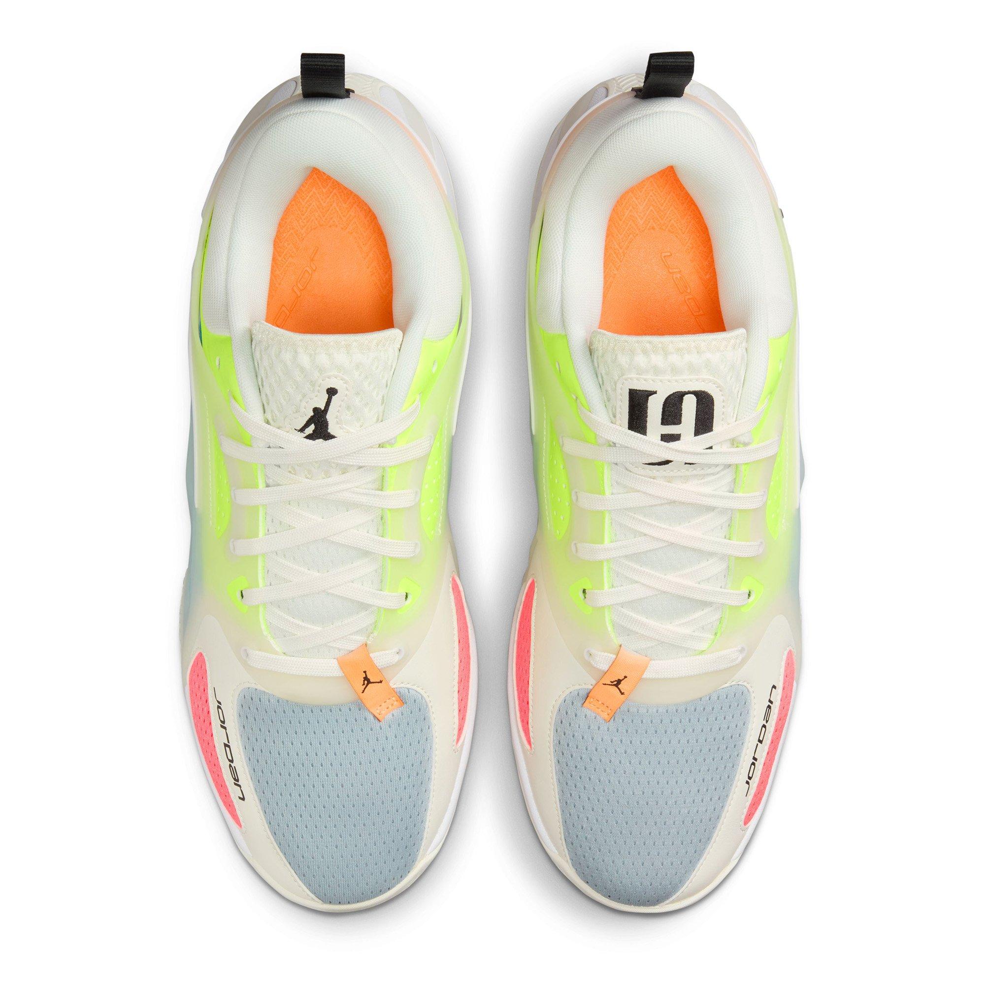 Sail/Blk-Volt - Nike - Jordan Heir Series PF Basketball Shoes - 4