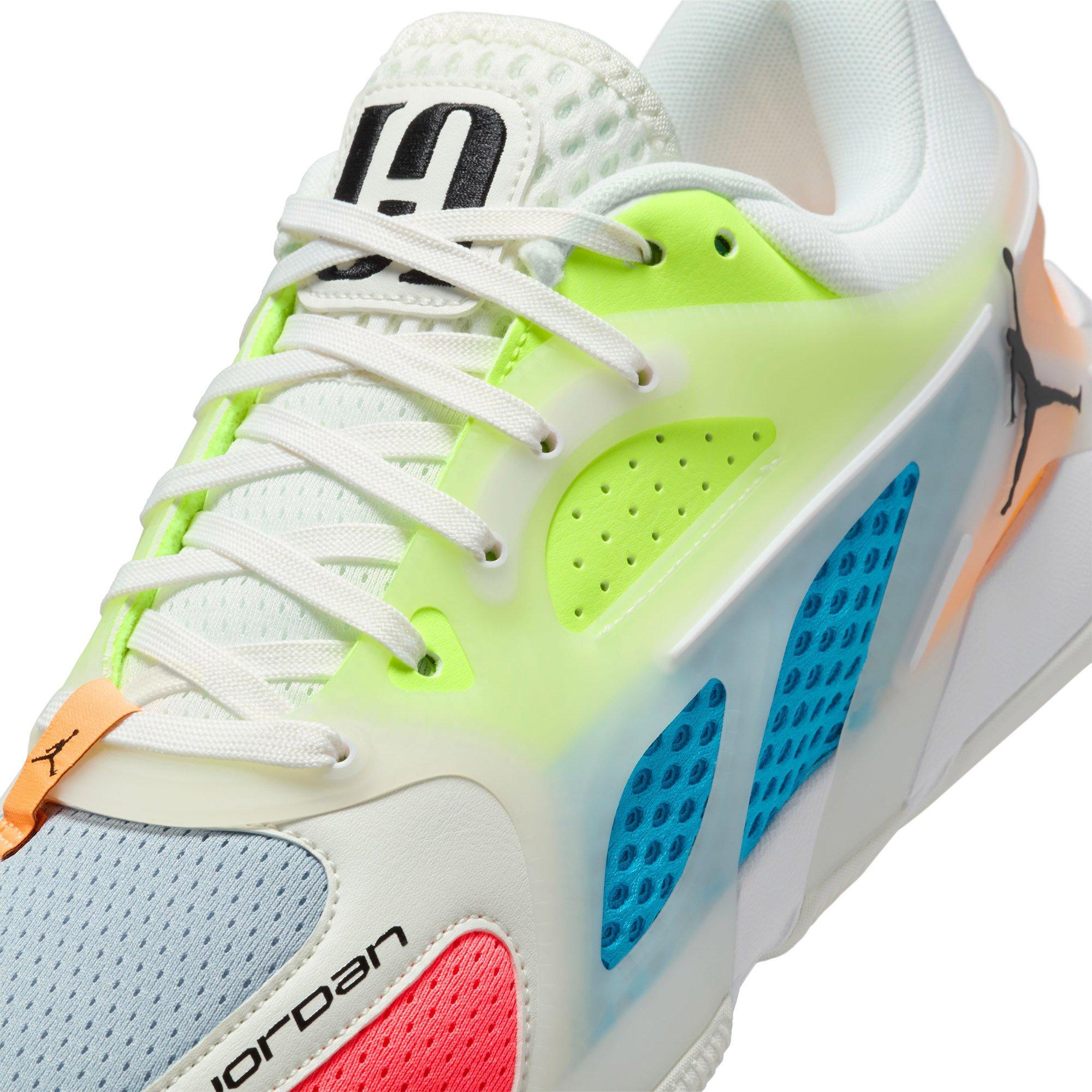 Sail/Blk-Volt - Nike - Jordan Heir Series PF Basketball Shoes - 7