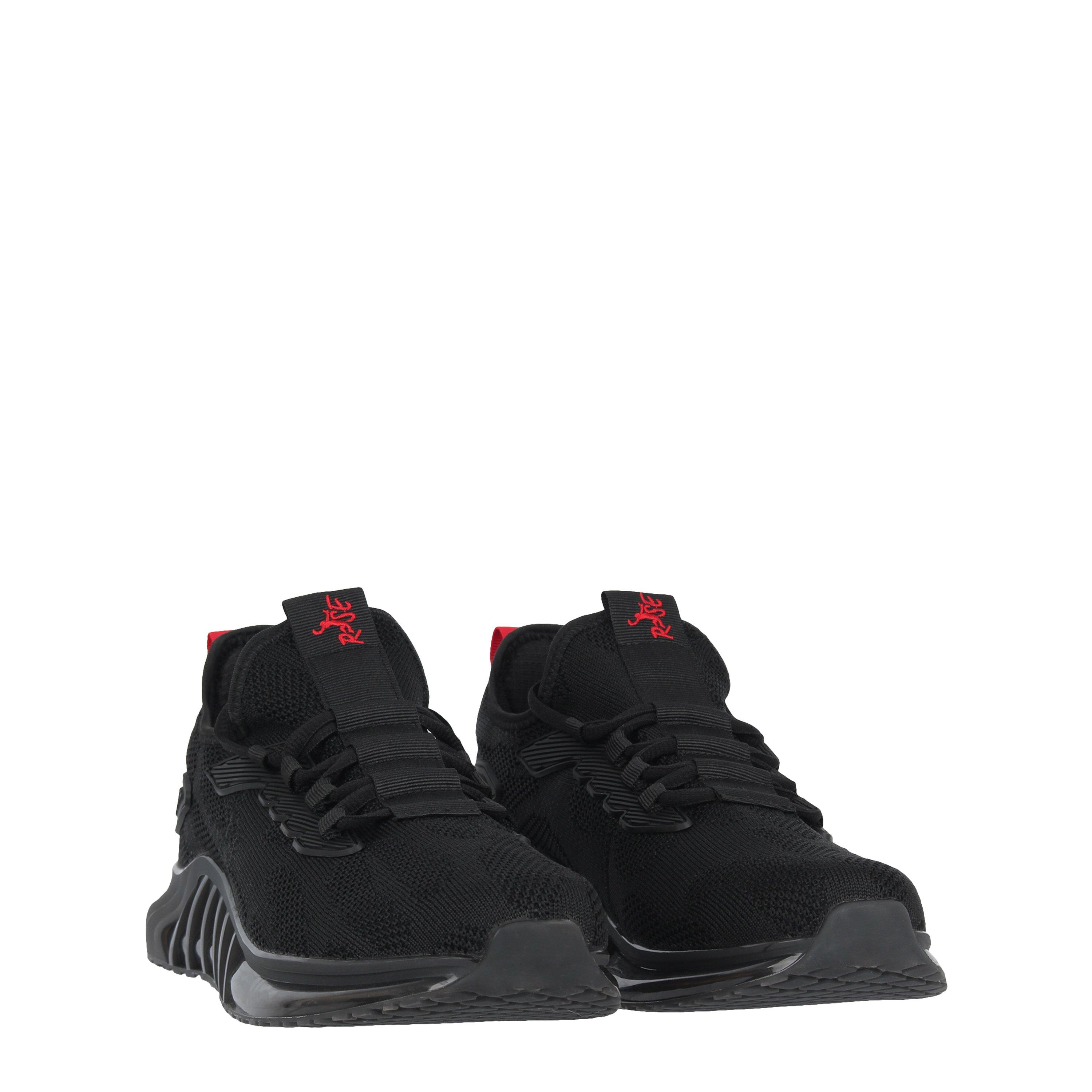 Black/Red - Rise - Chain Trainers Mens - 3