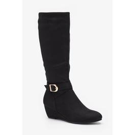 Be You Ultimate Comfort Buckle Wedge Boot