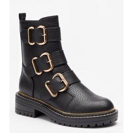 Be You Studio Three Buckle Biker Boot