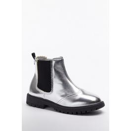 Be You Studio Girls Metallic Chelsea Boot