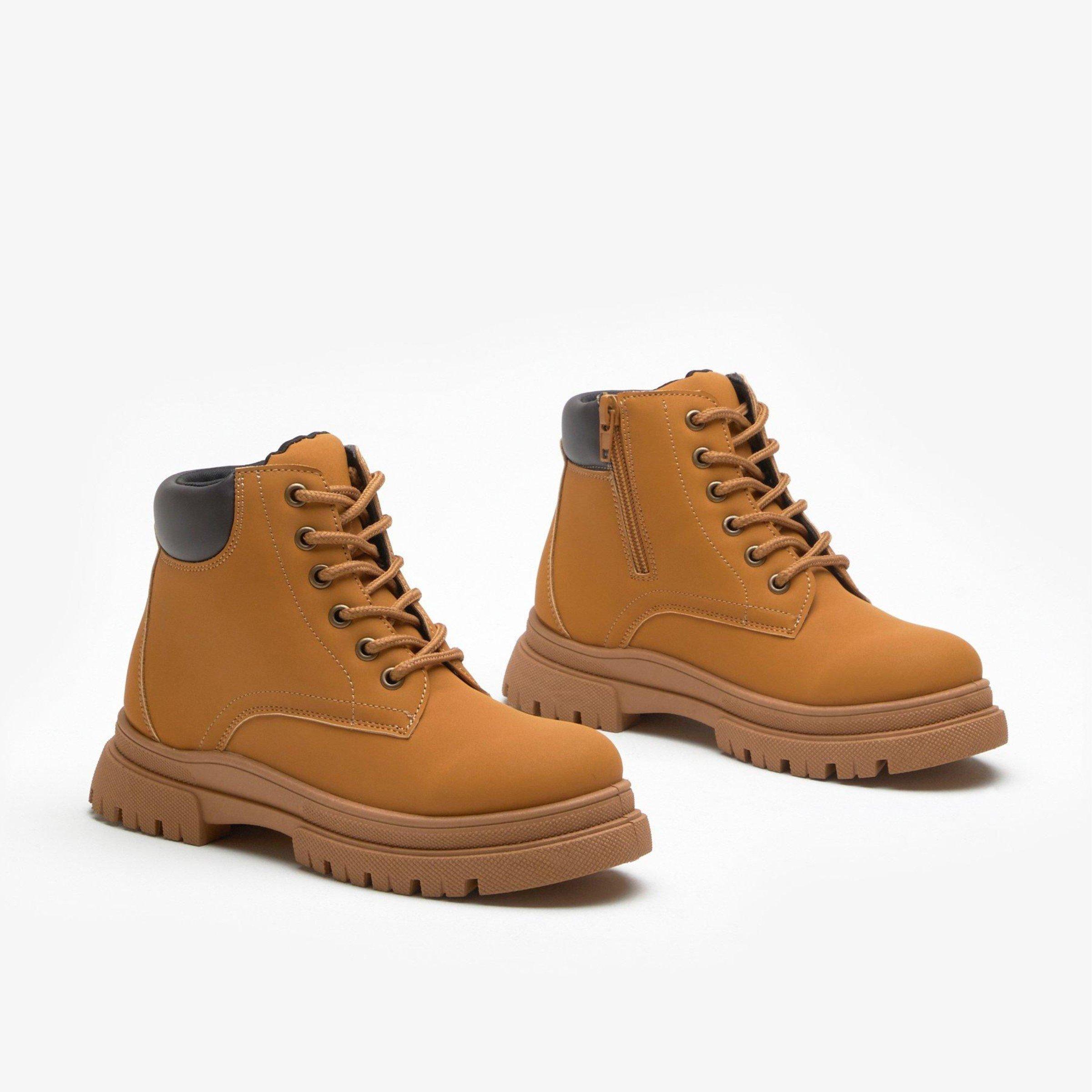 Tan - Be You - Studio Boys Chunky Sole Boot - 4