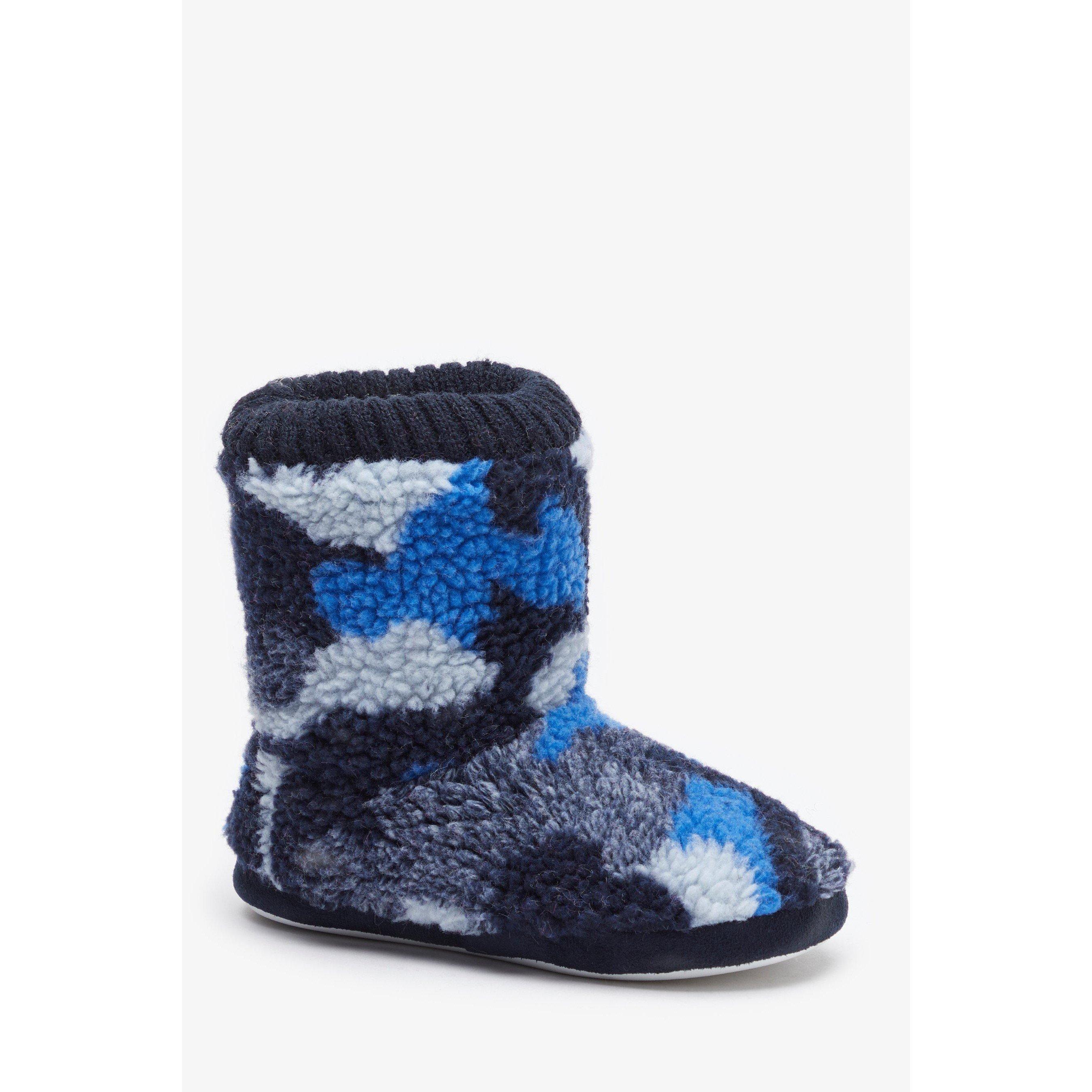 Blue - Be You - Boys Camo Slipper Boot - 2