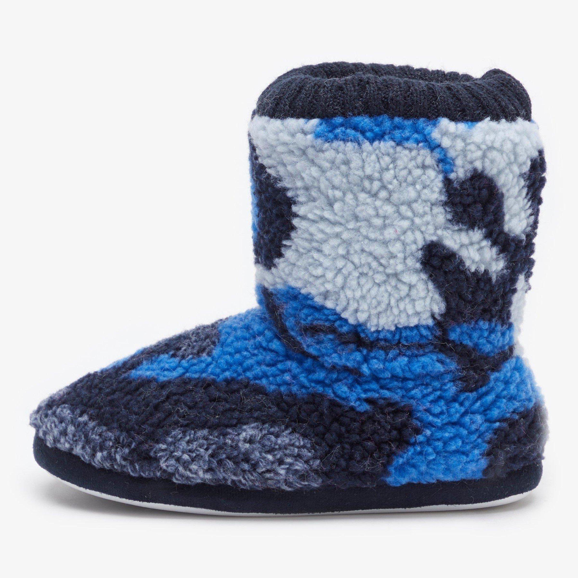 Blue - Be You - Boys Camo Slipper Boot - 3