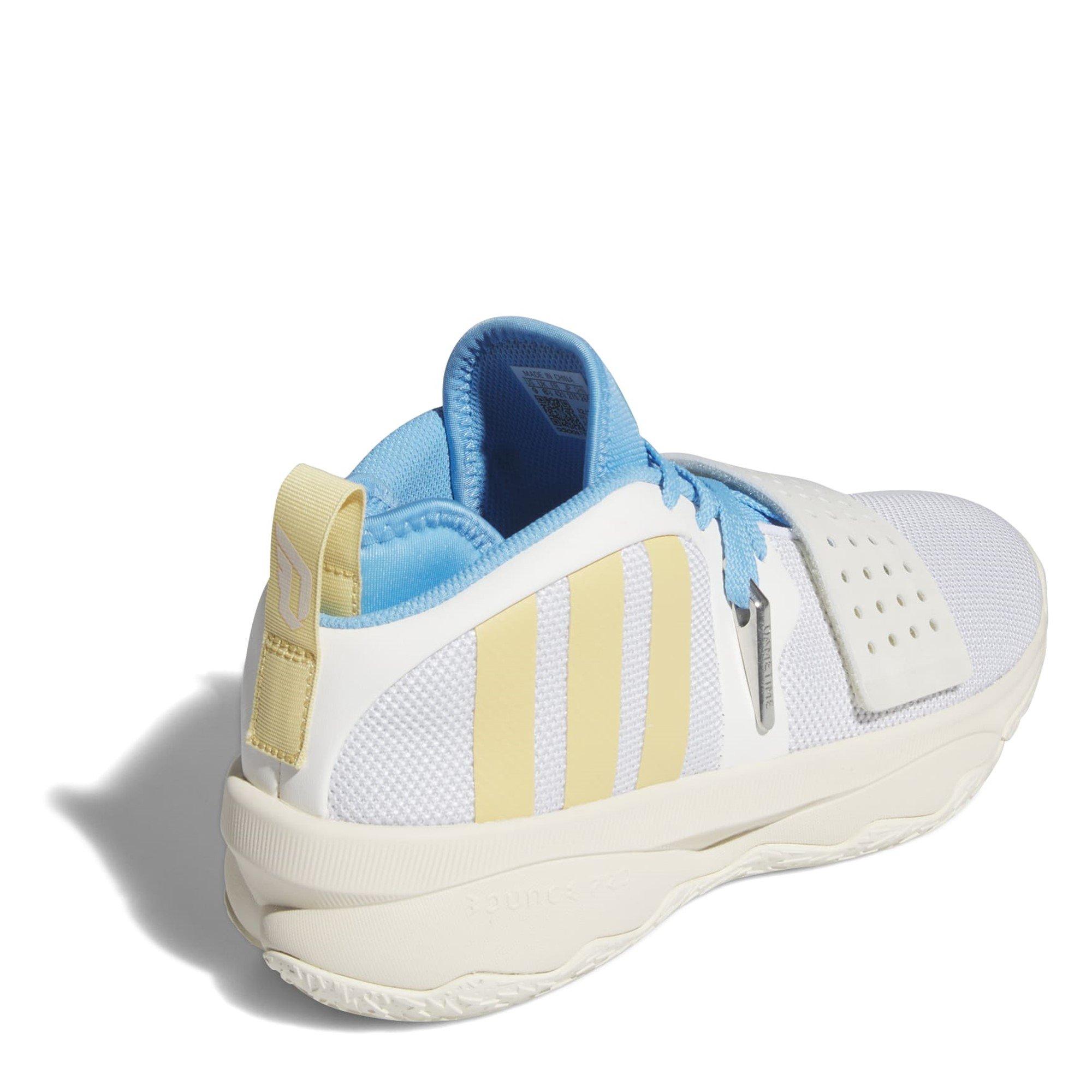 Cloud White/Haferflocken - adidas - Dame 8 Extply Basketball Trainers Mens - 4
