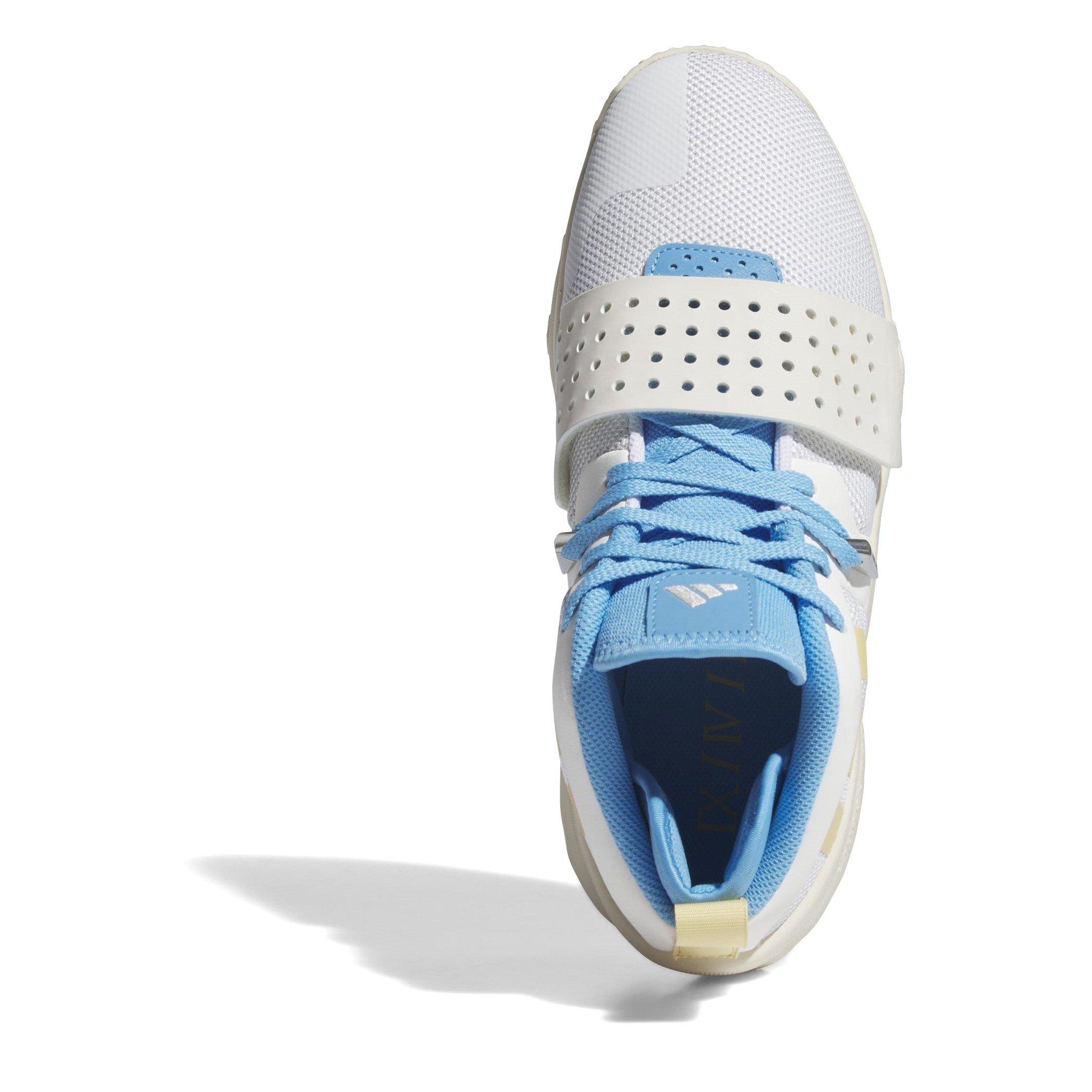 Cloud White/Haferflocken - adidas - Dame 8 Extply Basketball Trainers Mens - 5