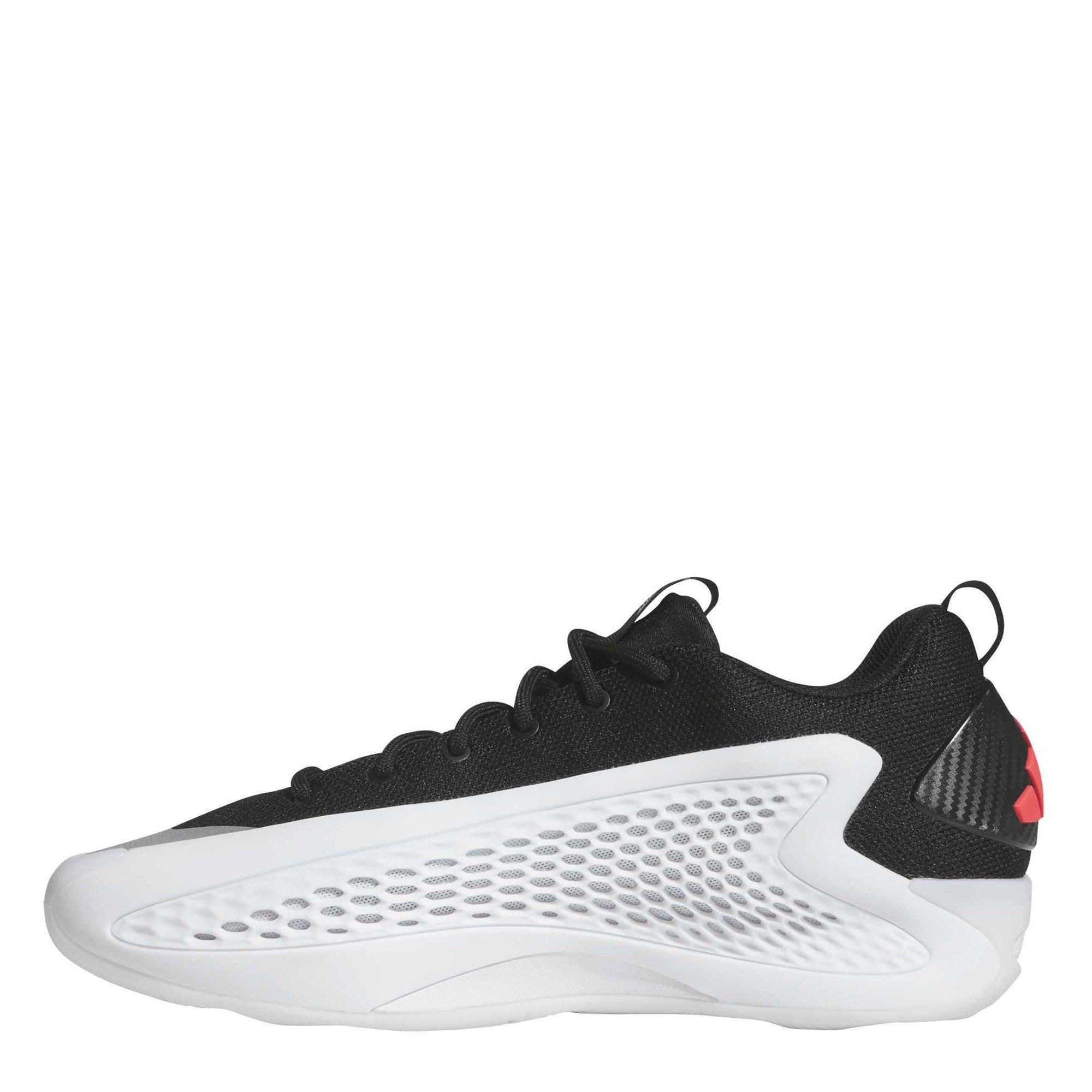 Weiß/Schwarz - adidas - Men's Anthony Edwards 1 Low Basketball Trainers - 2