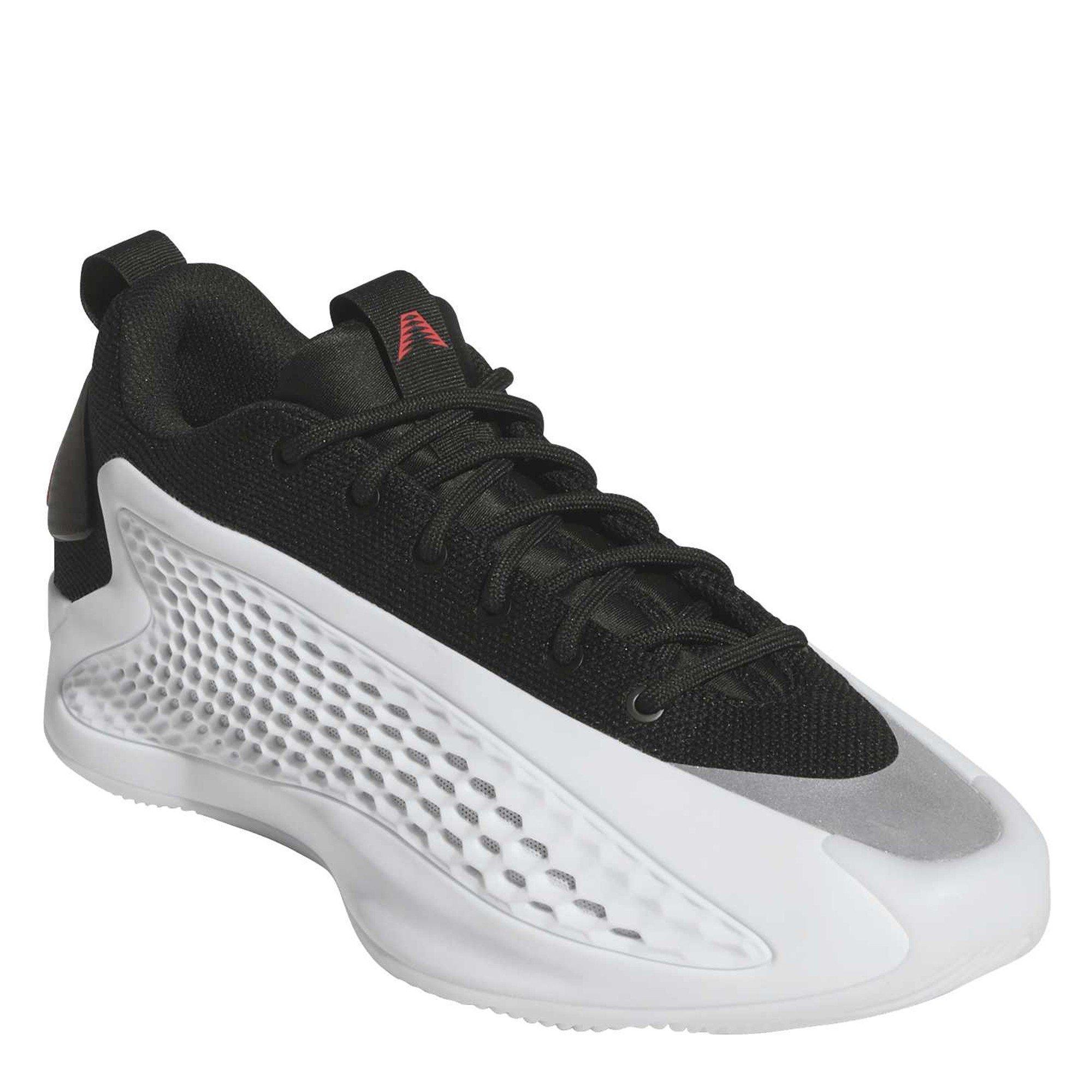 Weiß/Schwarz - adidas - Men's Anthony Edwards 1 Low Basketball Trainers - 3