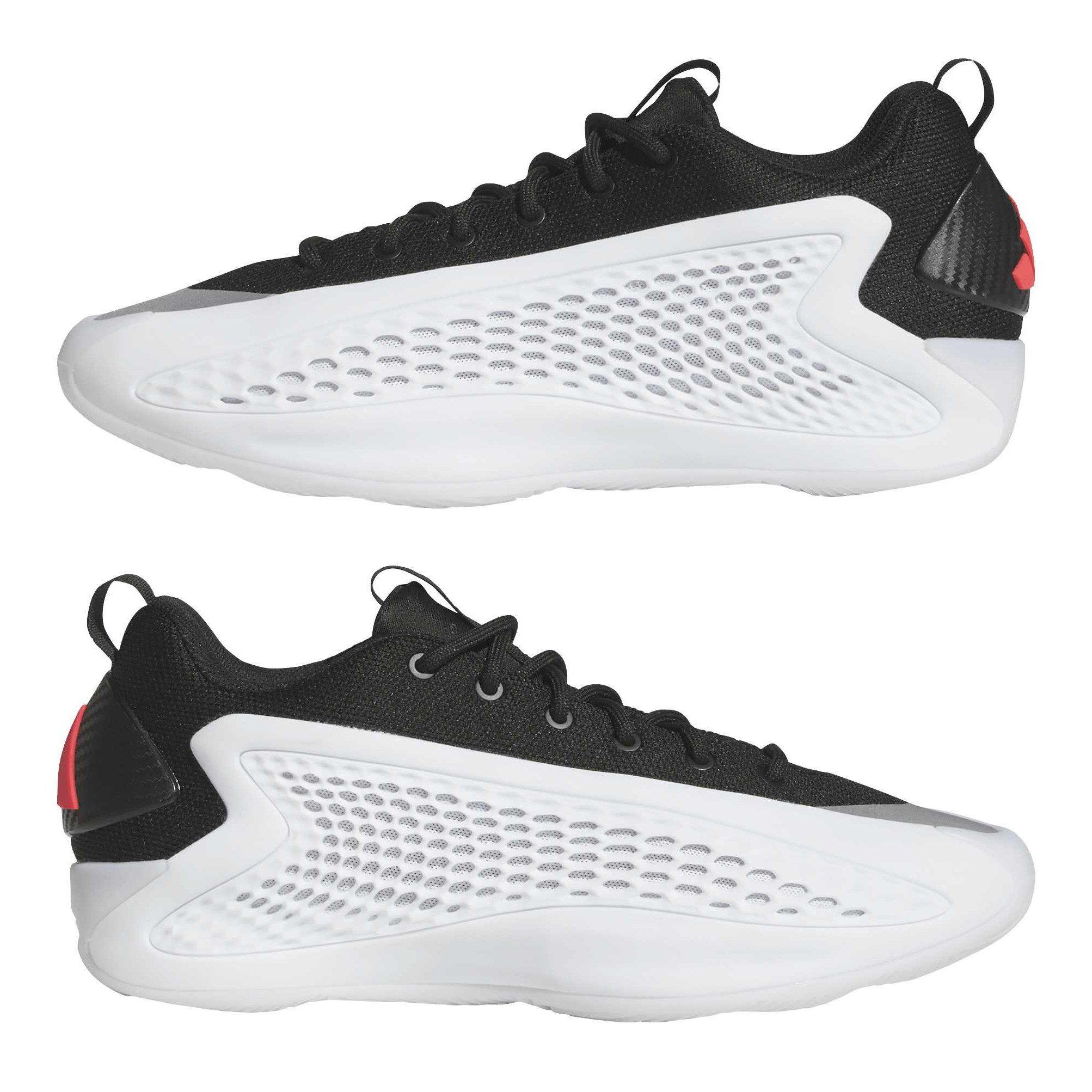 Weiß/Schwarz - adidas - Men's Anthony Edwards 1 Low Basketball Trainers - 9