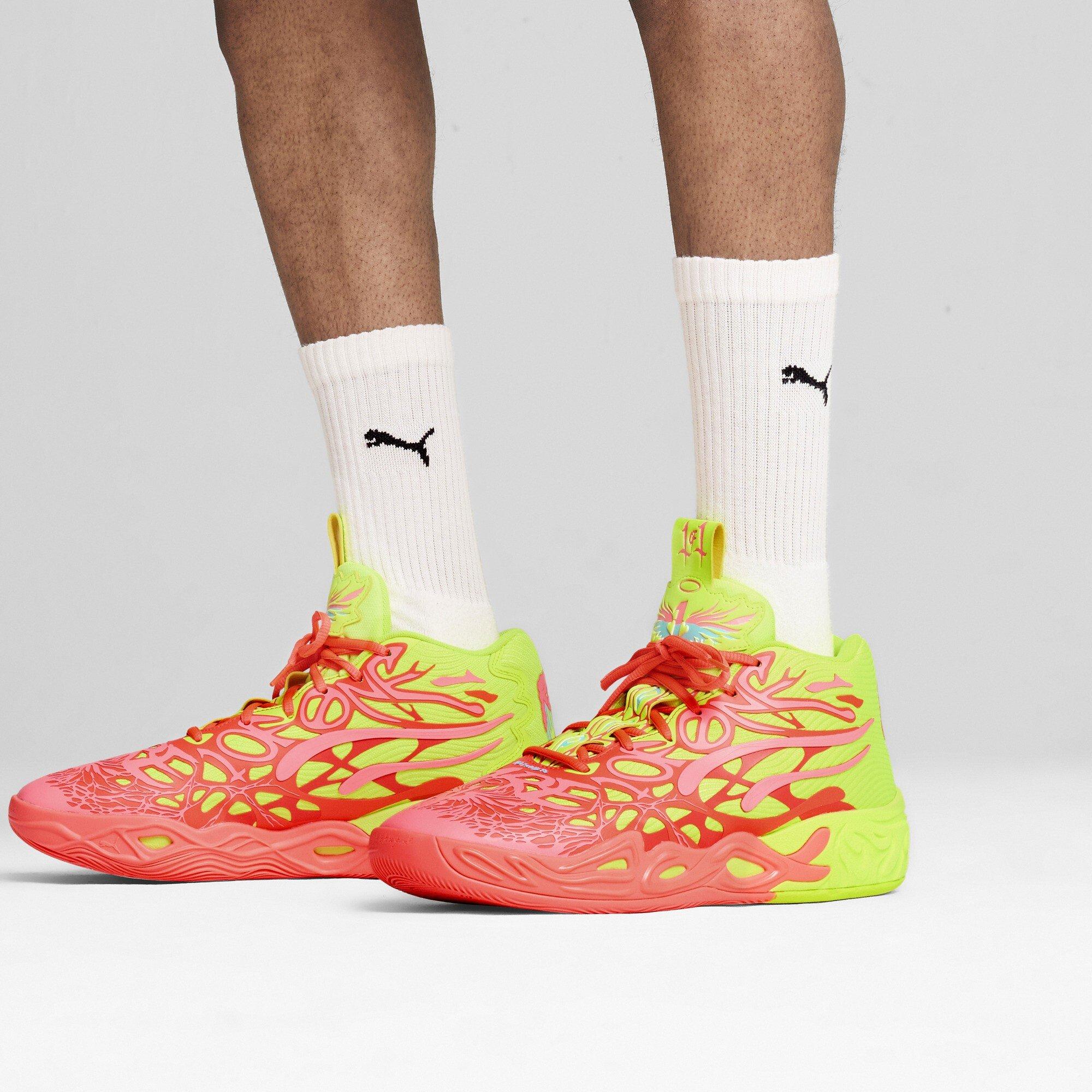 Pink Alert-Ye - Puma - Men's Mb.04 1Love Basketball Trainers - 3