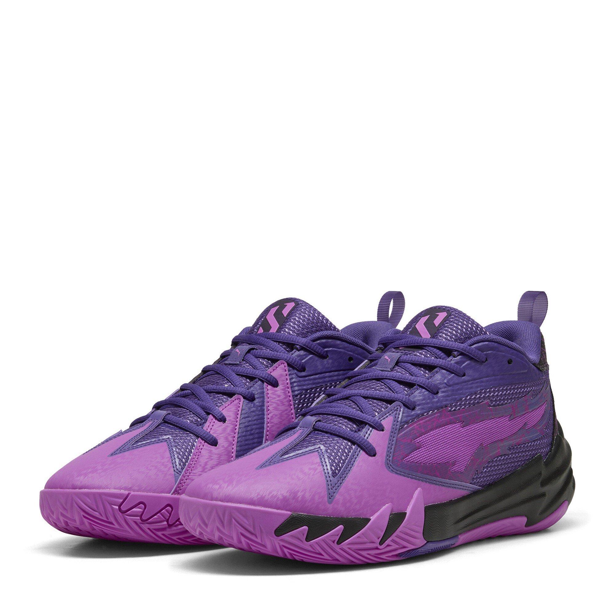 Magenta Pura - Puma - Men's Scoot Zeros Purple Lightning Basketball Trainers - 1