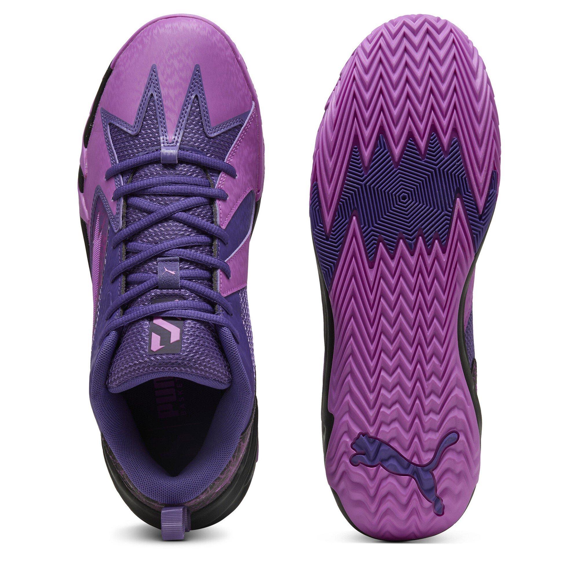 Magenta Pura - Puma - Men's Scoot Zeros Purple Lightning Basketball Trainers - 3