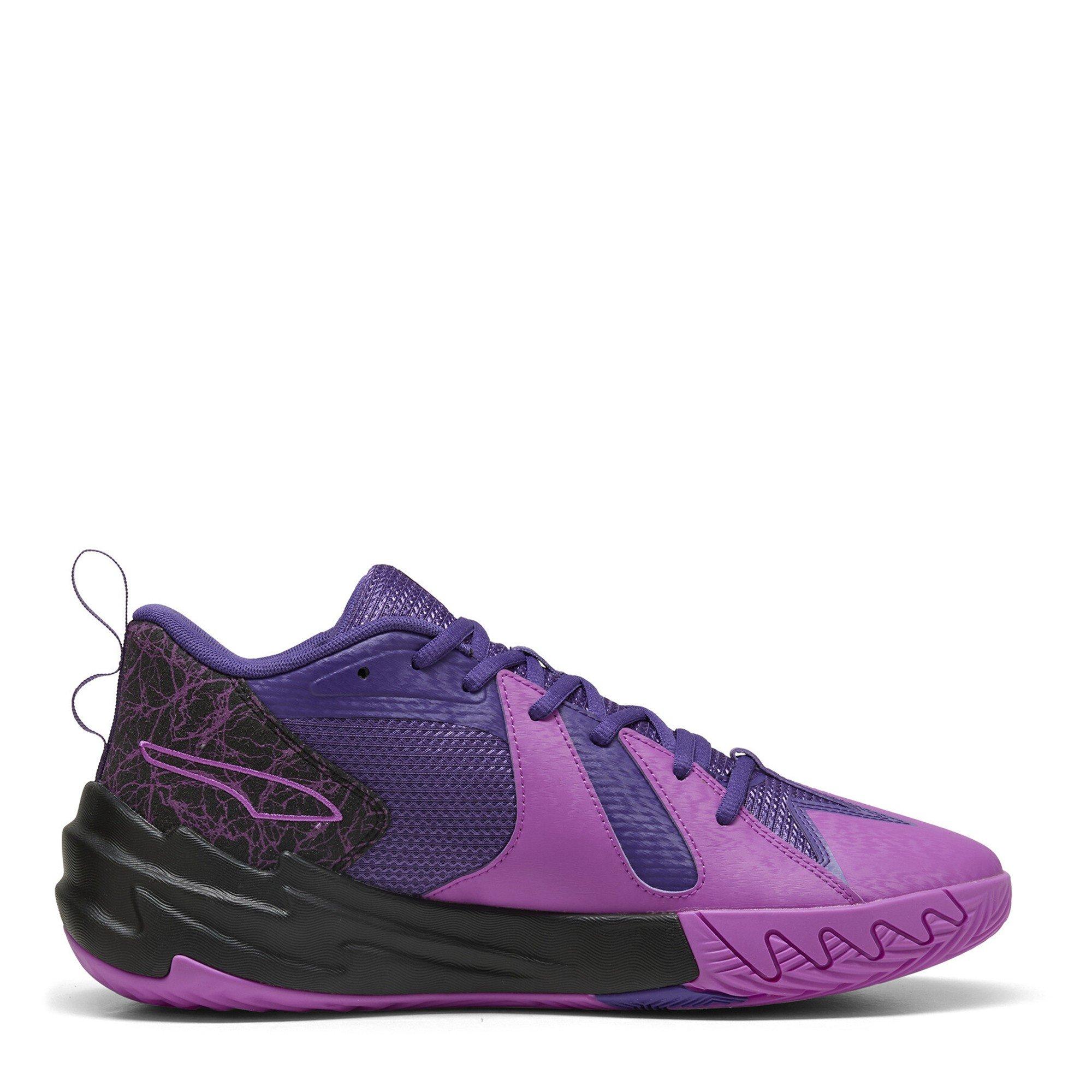 Magenta Pura - Puma - Men's Scoot Zeros Purple Lightning Basketball Trainers - 4