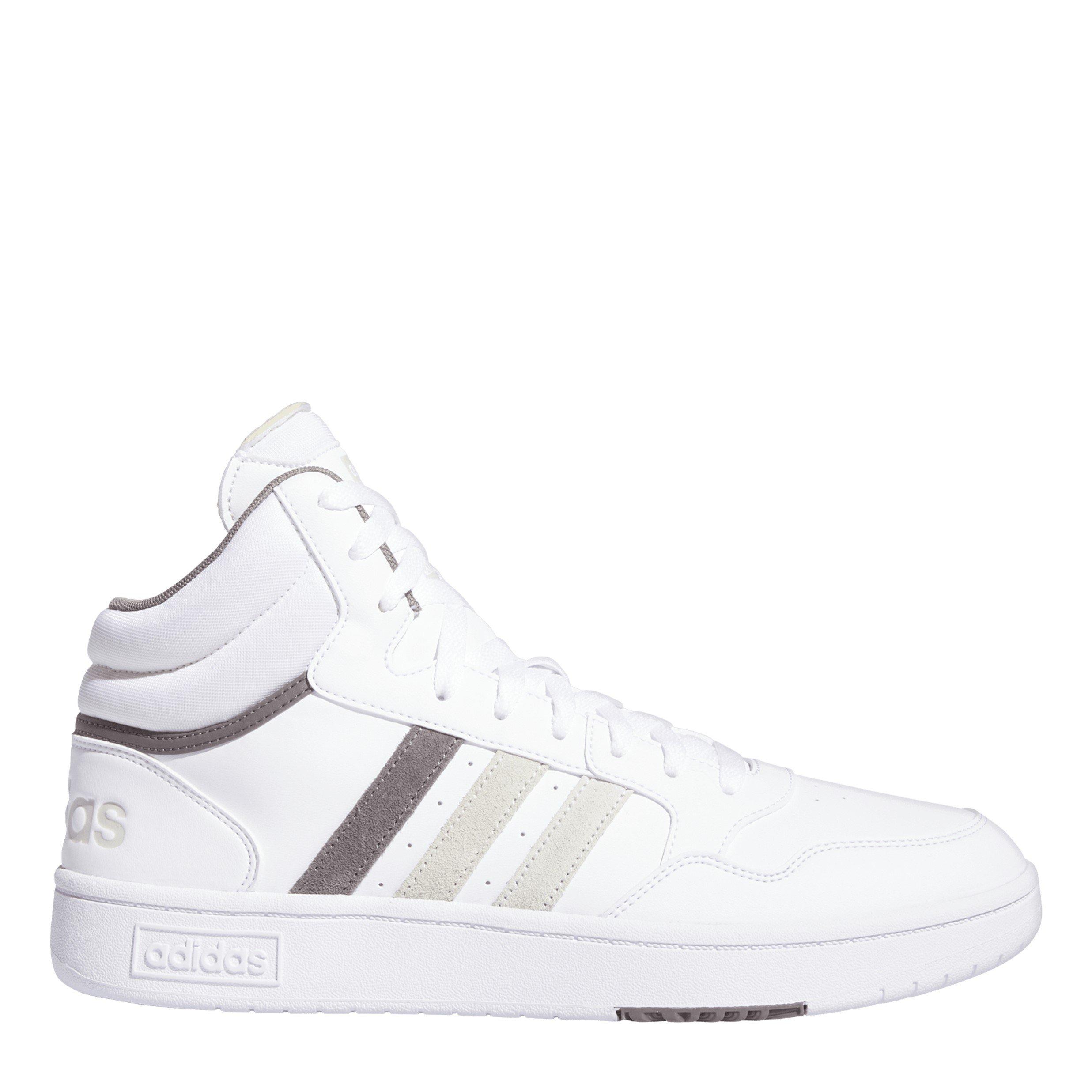 White/Orbit Gre - adidas - Men's Hoops 3.0 Mid Wtr Basketball Trainers - 1