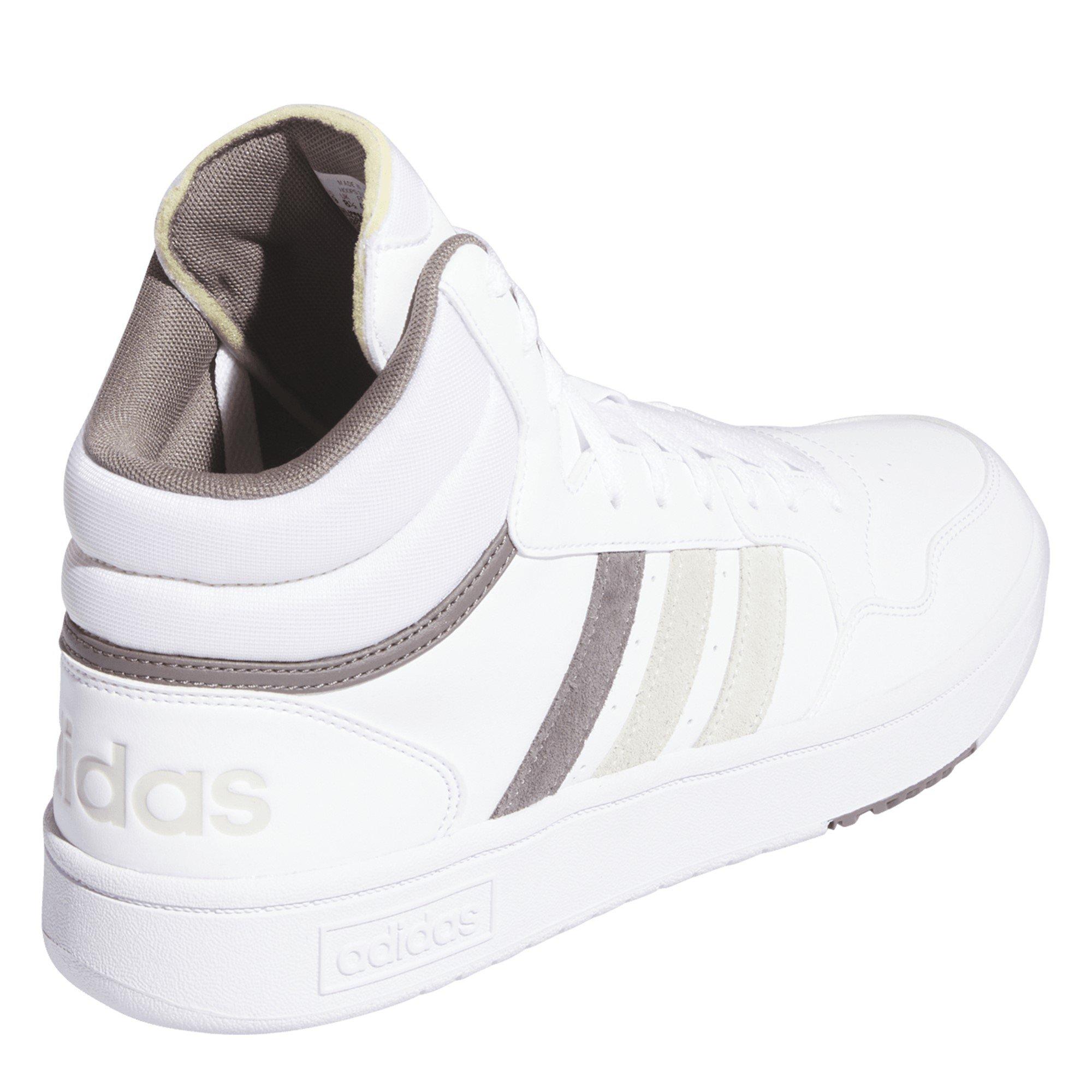 White/Orbit Gre - adidas - Men's Hoops 3.0 Mid Wtr Basketball Trainers - 4
