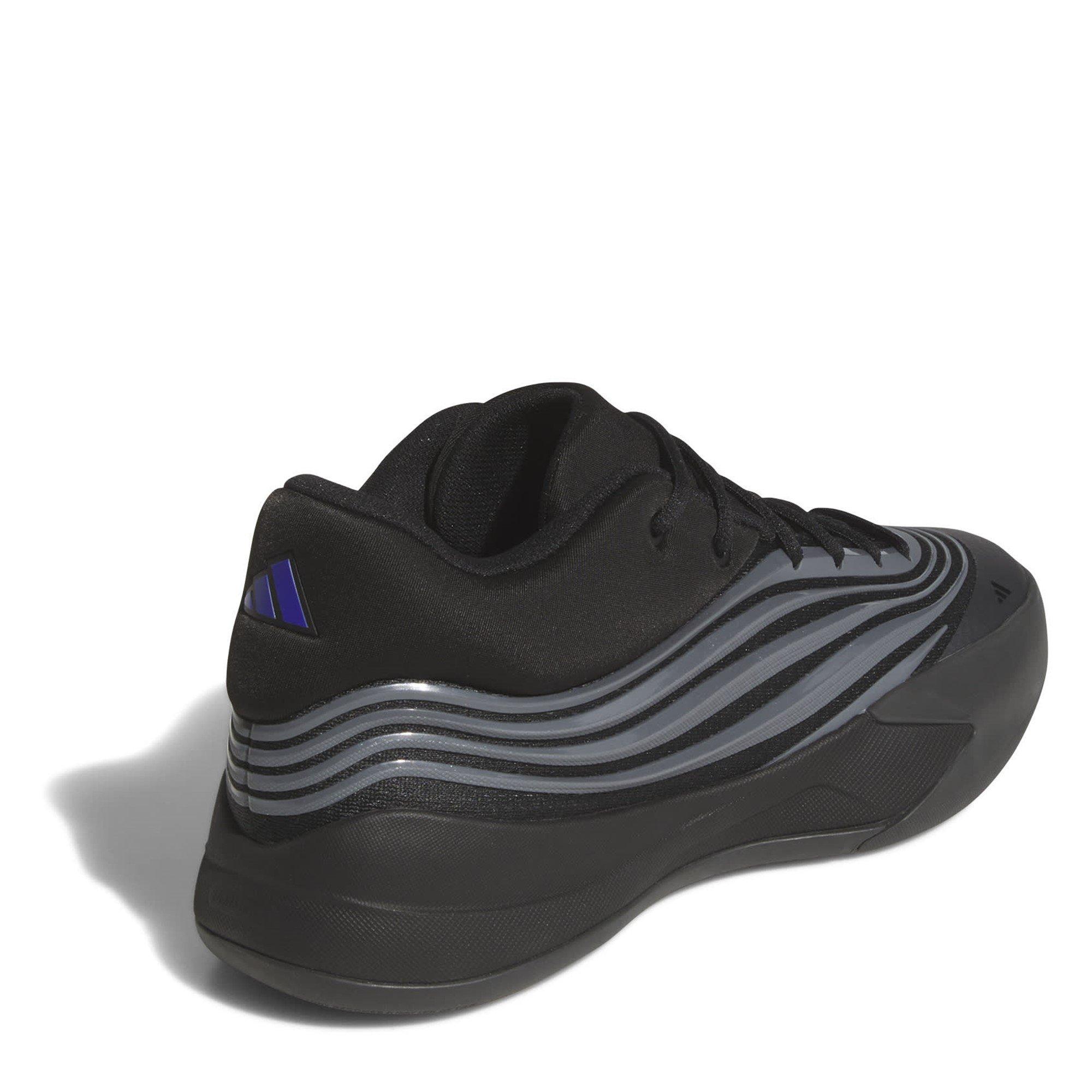 Blck/Iron/Blu - adidas - Dame X Basketball Shoes Mens - 4