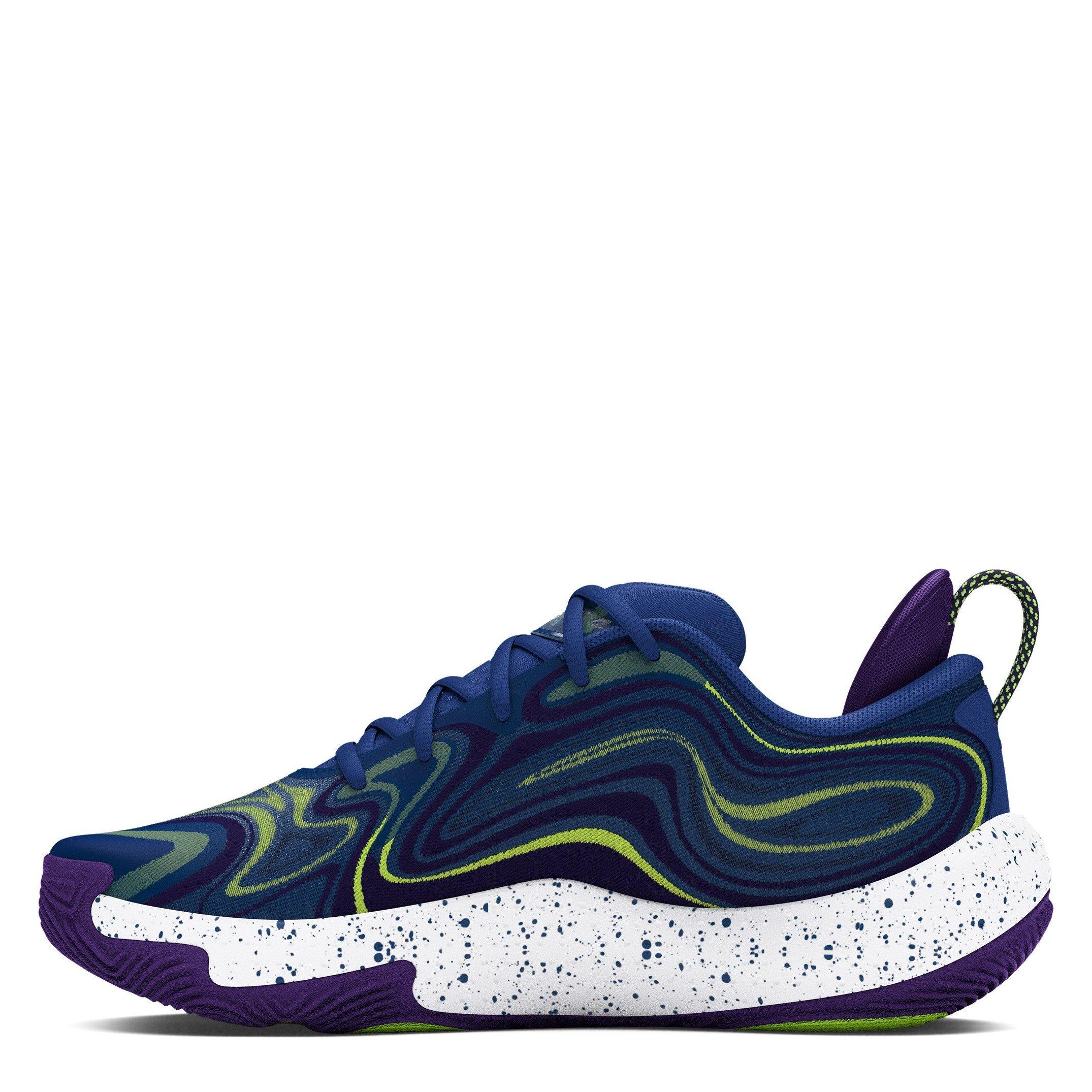 Blau - Under Armour - Adults Spawn Basketball Trainers - 2