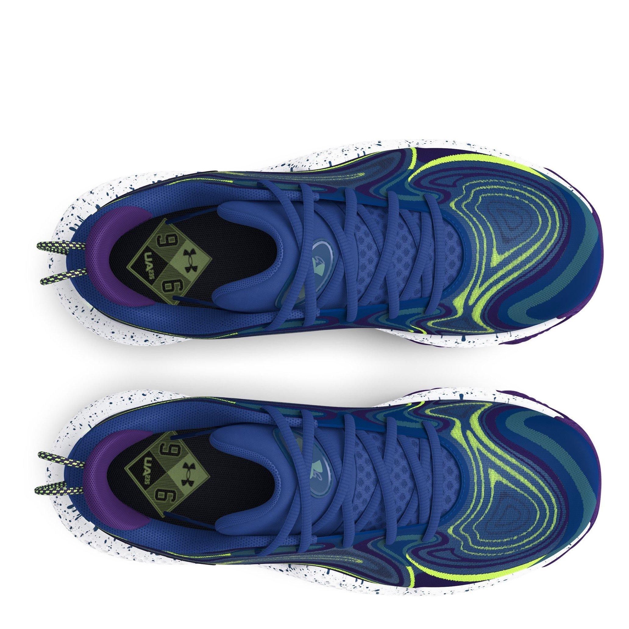 Blau - Under Armour - Adults Spawn Basketball Trainers - 4