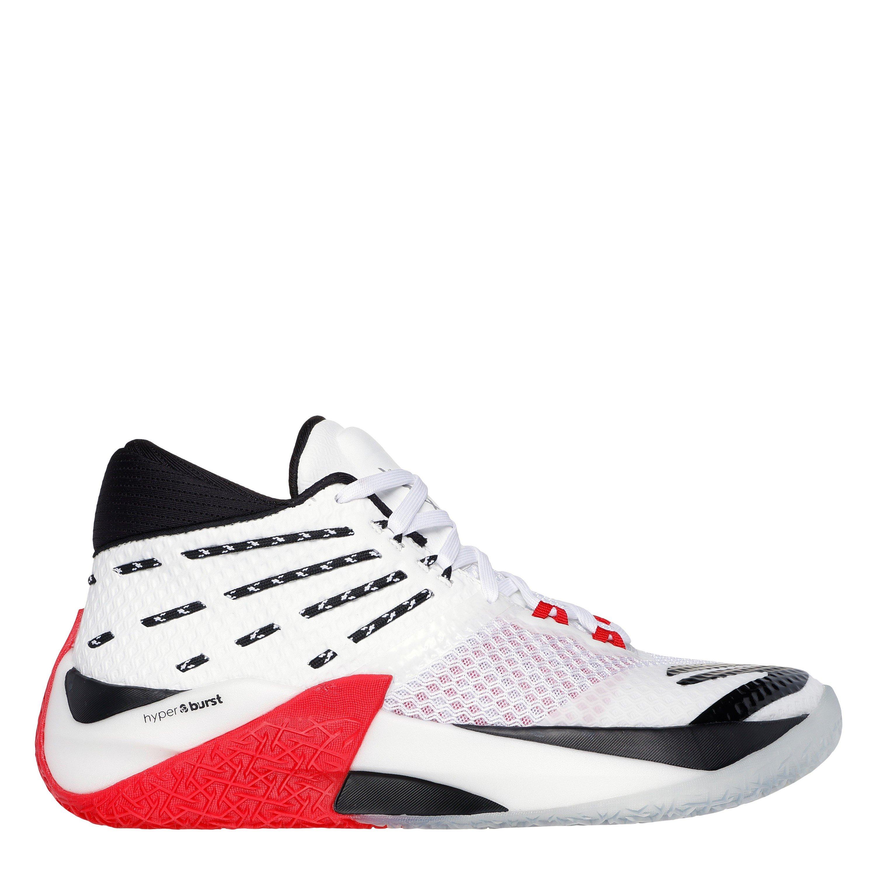 White/Black - Skechers - Reign Basketball Trainers Mens - 1