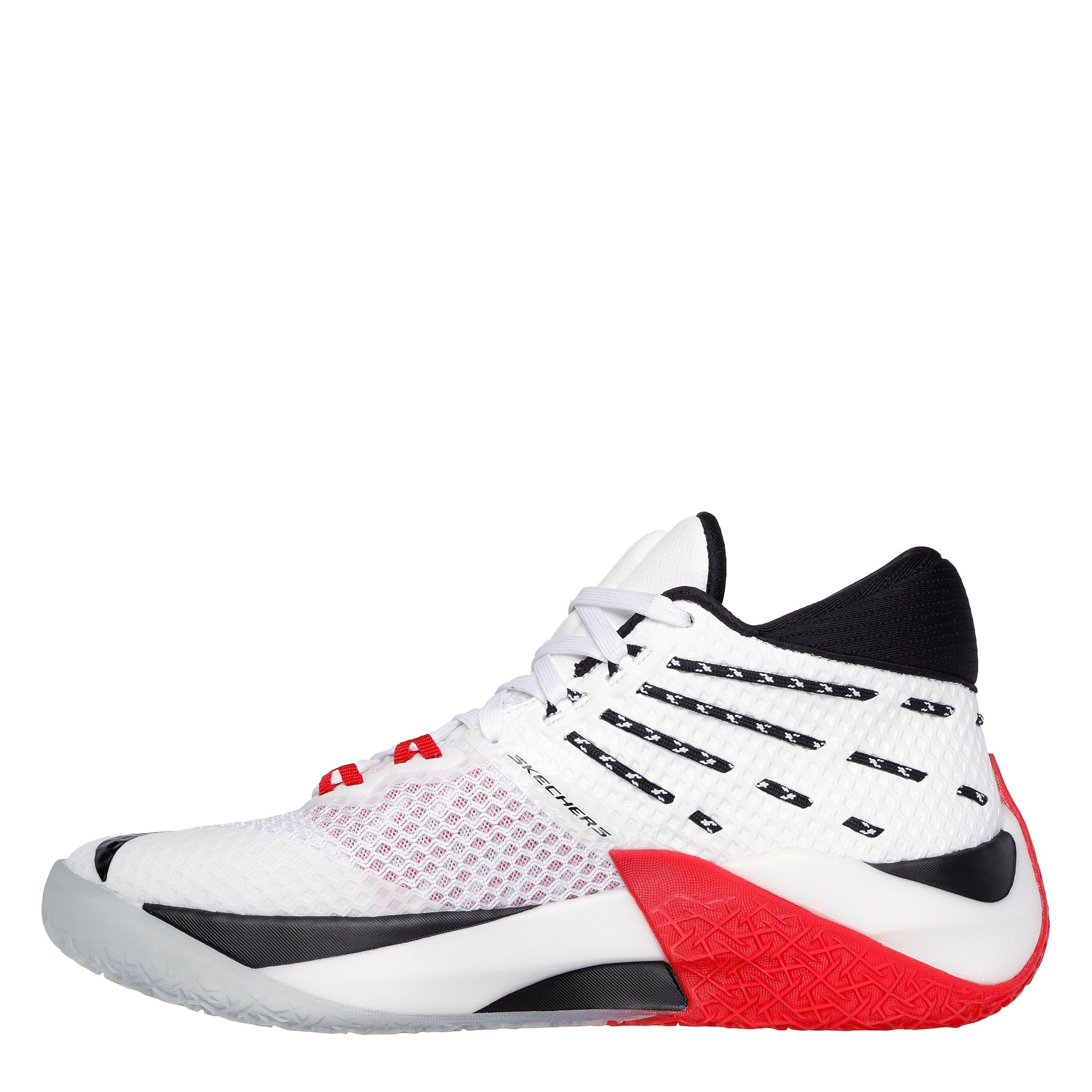 Blanco/Negro - Skechers - Reign Basketball Trainers Mens - 2
