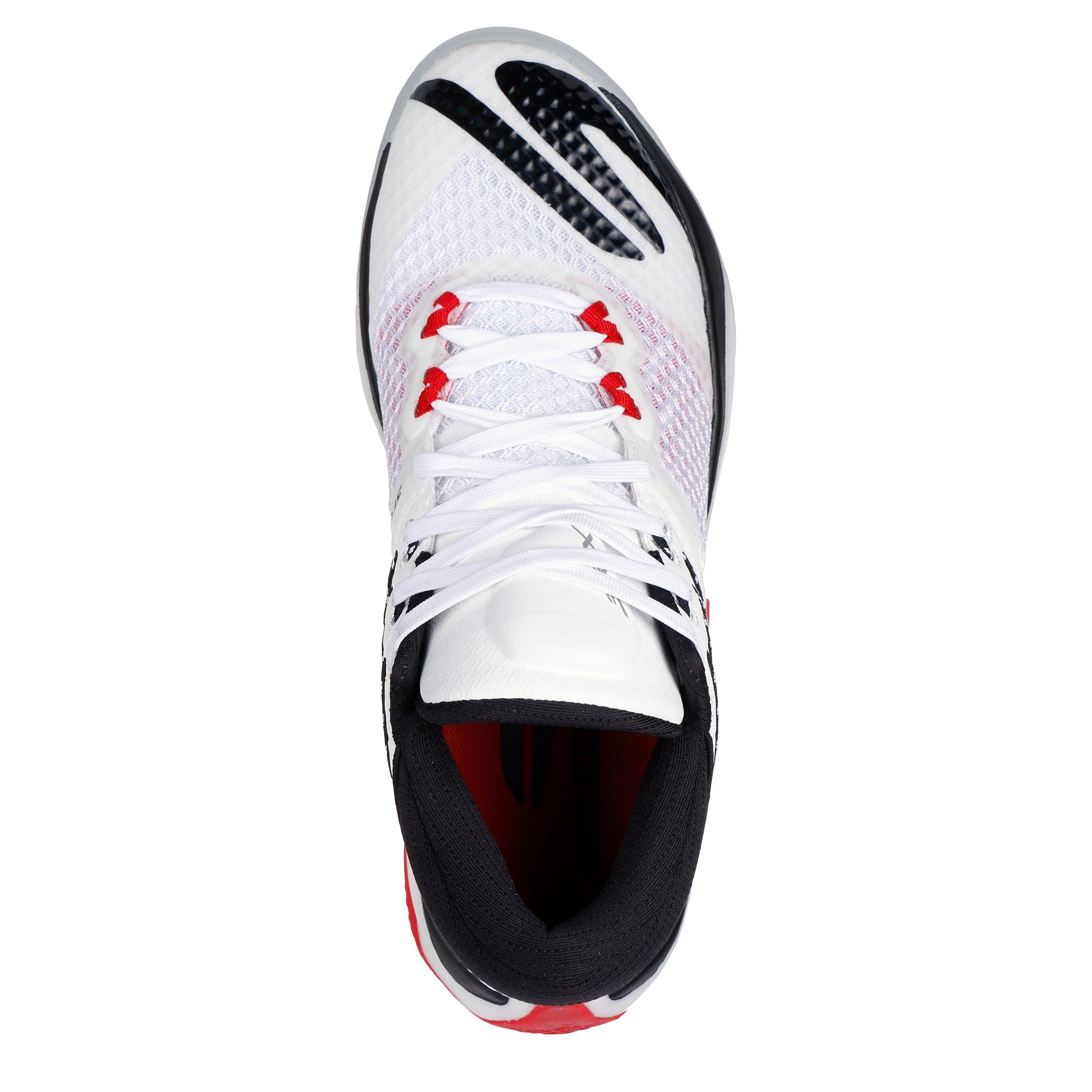 Blanco/Negro - Skechers - Reign Basketball Trainers Mens - 4