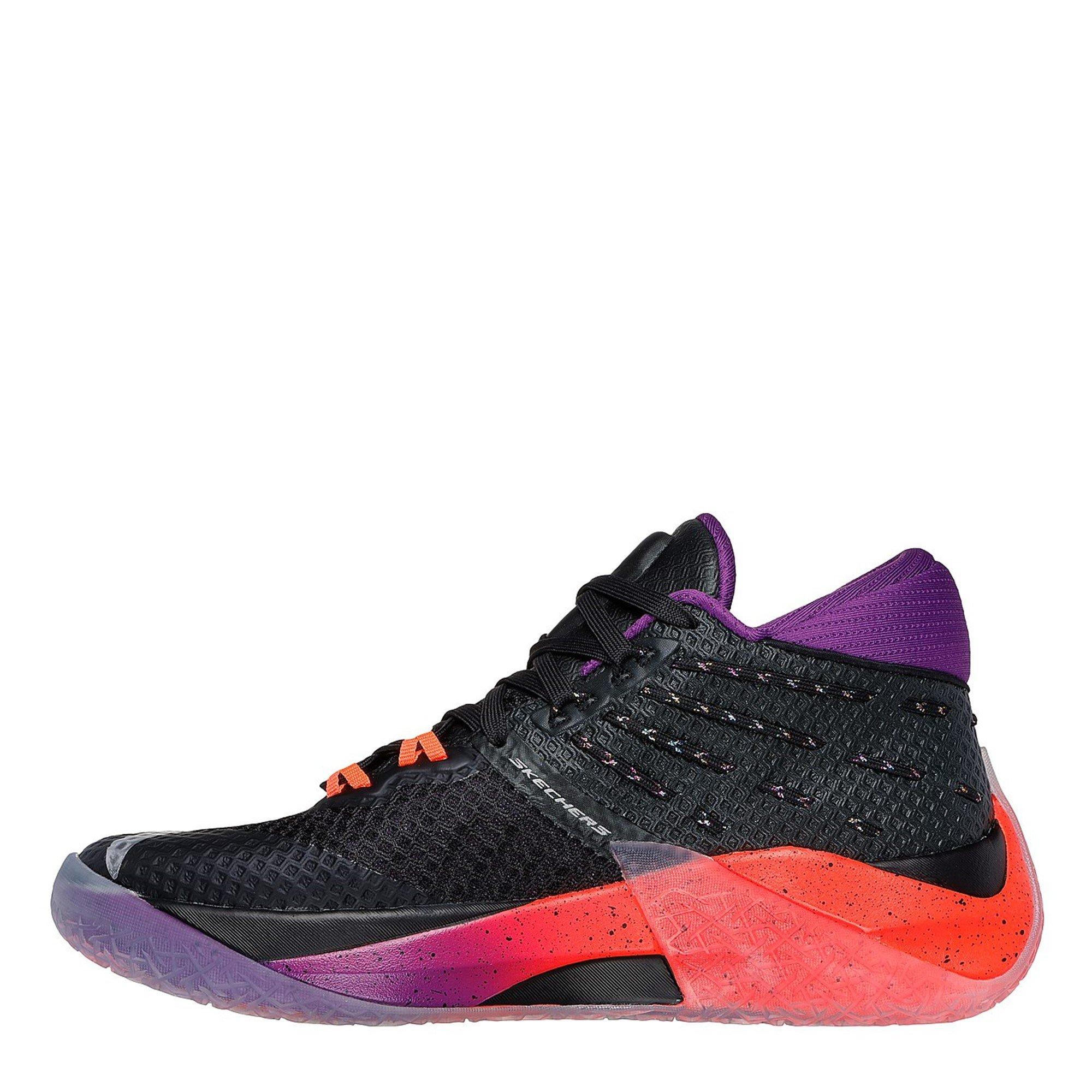 Black/Pink - Skechers - Reign Basketball Trainers Mens - 2