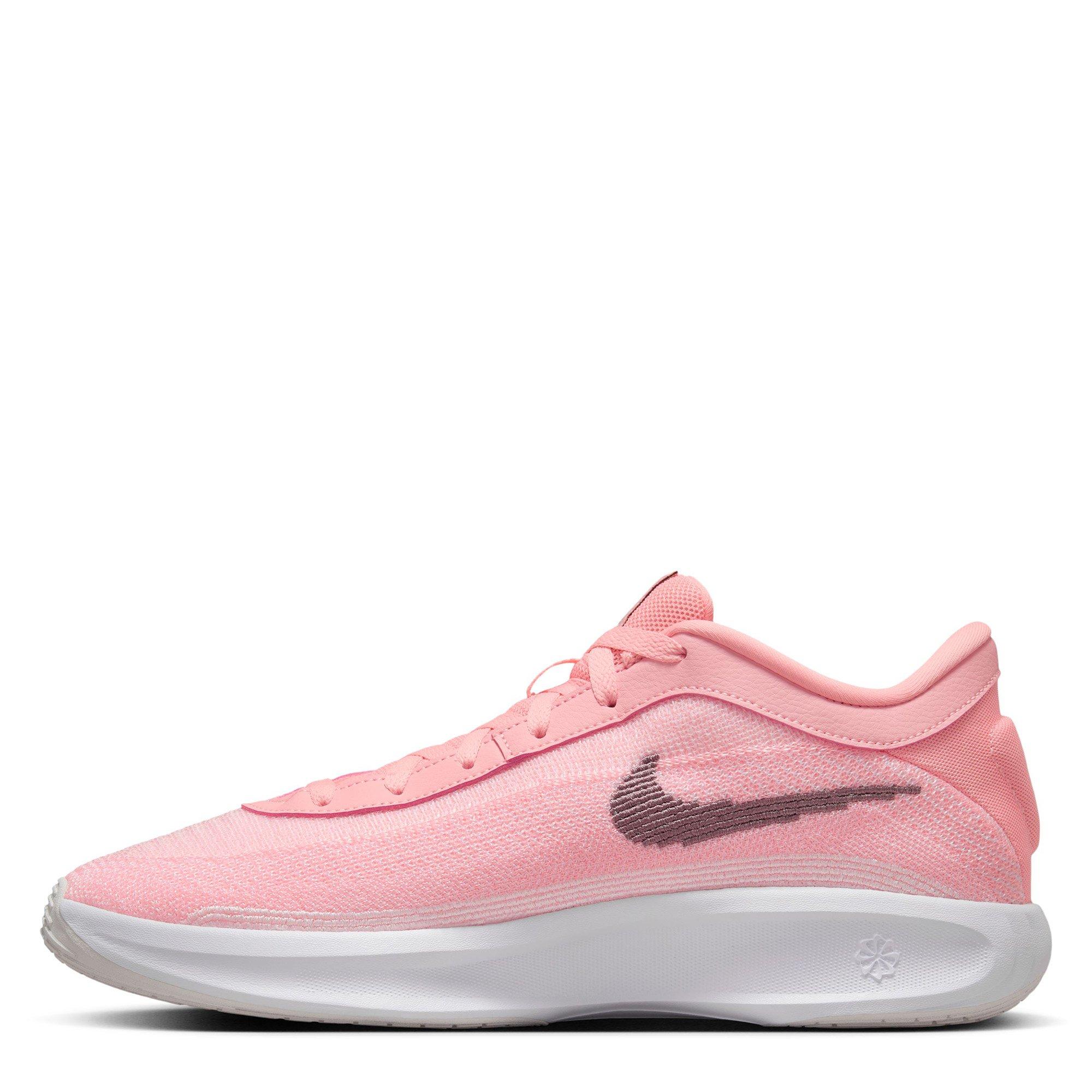 Pink/Grey/Tint - Nike - G.T. Hustle Academy EP Mens Basketball Shoes - 2