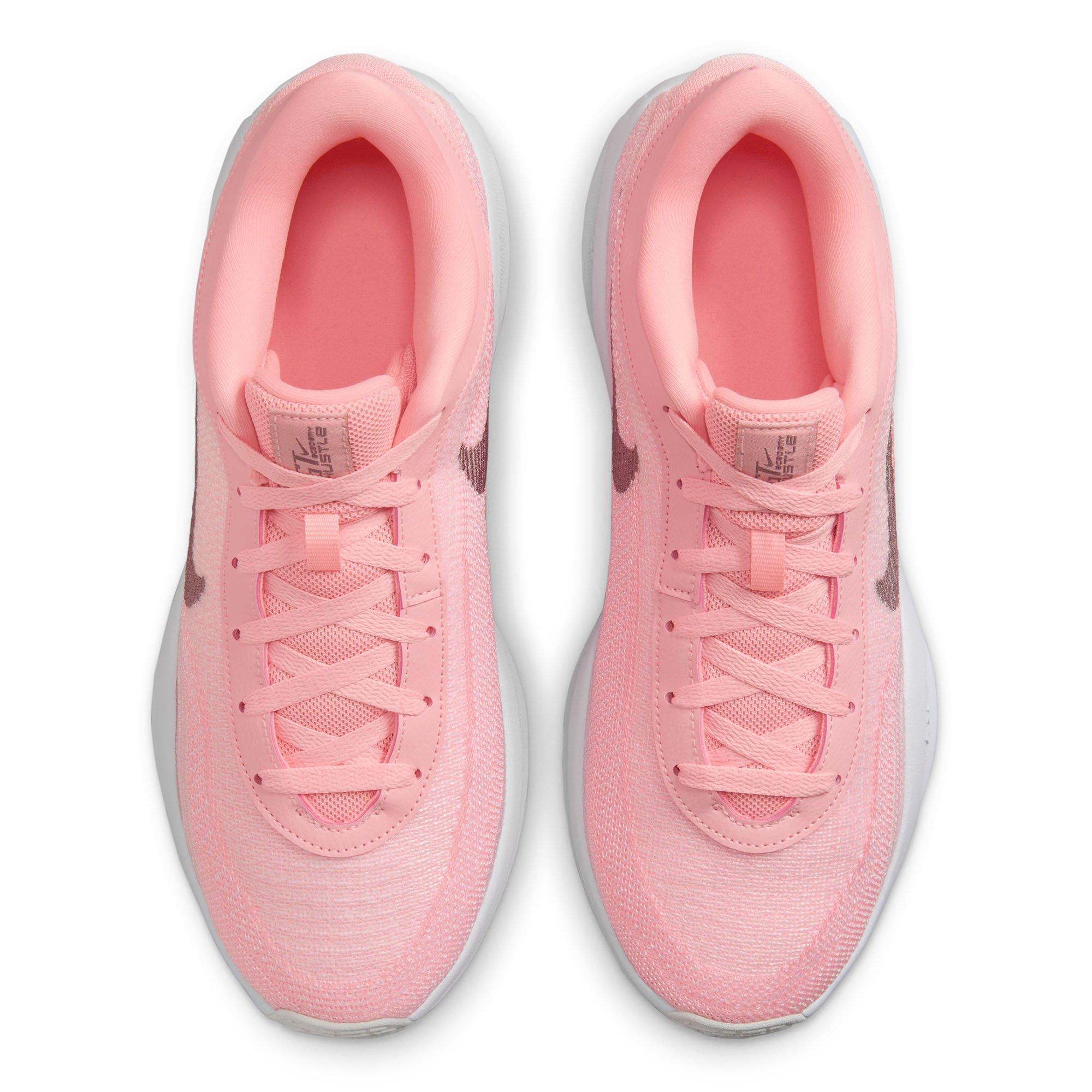 Pink/Grey/Tint - Nike - G.T. Hustle Academy EP Mens Basketball Shoes - 4