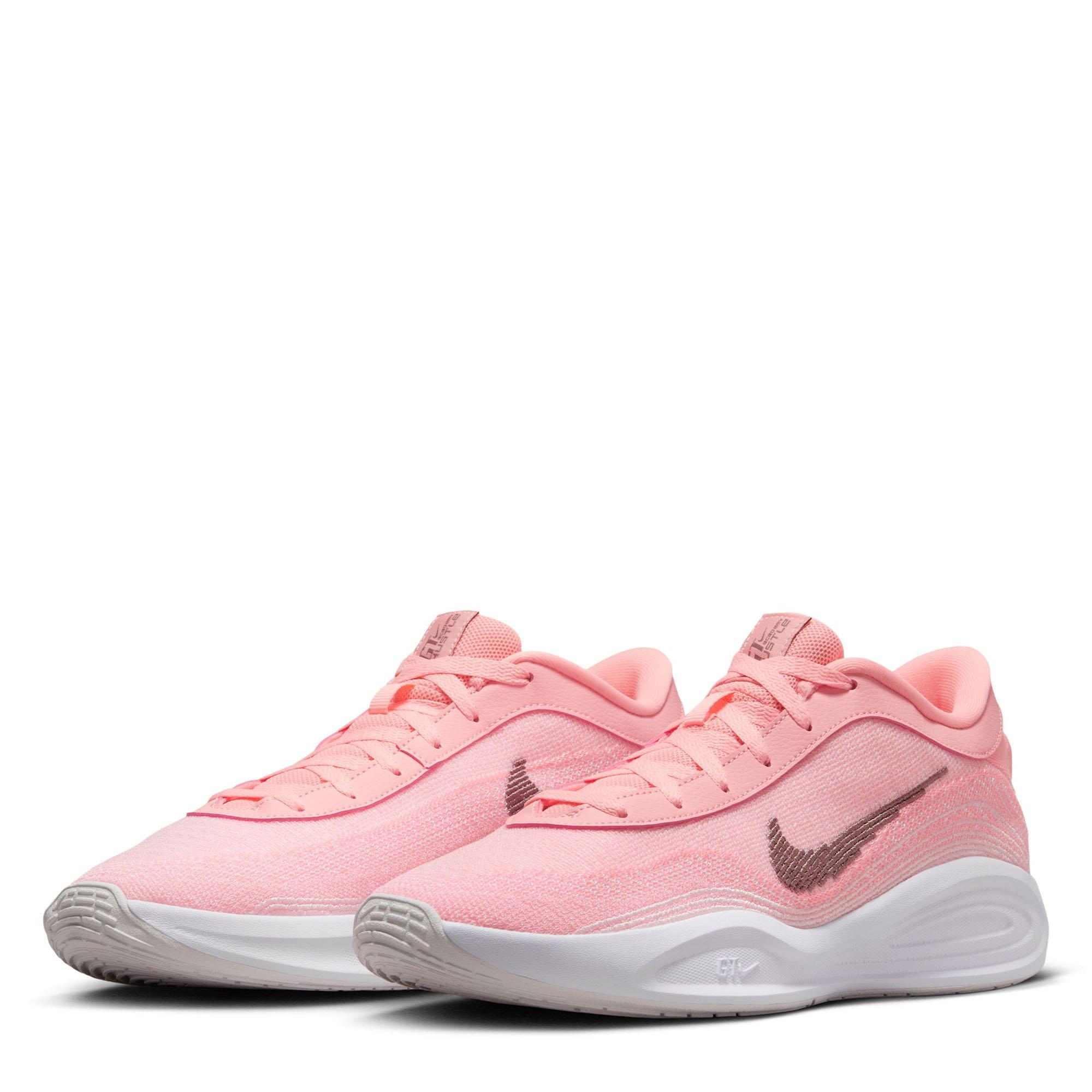 Pink/Grey/Tint - Nike - G.T. Hustle Academy EP Mens Basketball Shoes - 5