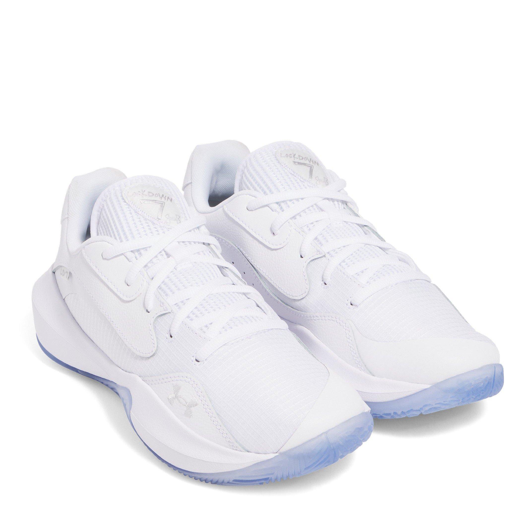 Bianco - Under Armour - Under Armour Ua Lockdown 7 Low Basketball Trainers Mens - 5