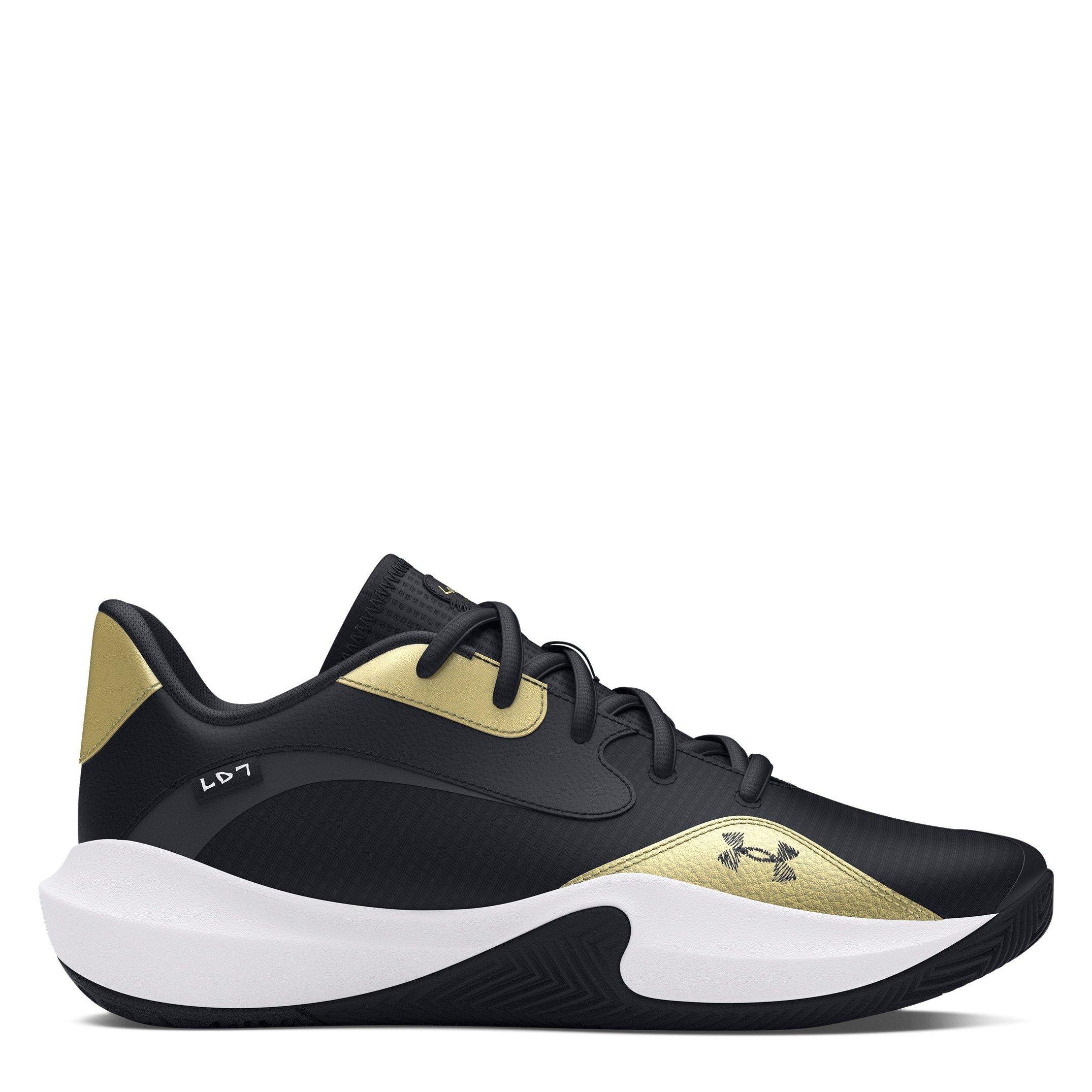 Under Armour Men's Ua Lockdown 7 Low Basketball Trainers - Black - 10.5 (45.5)