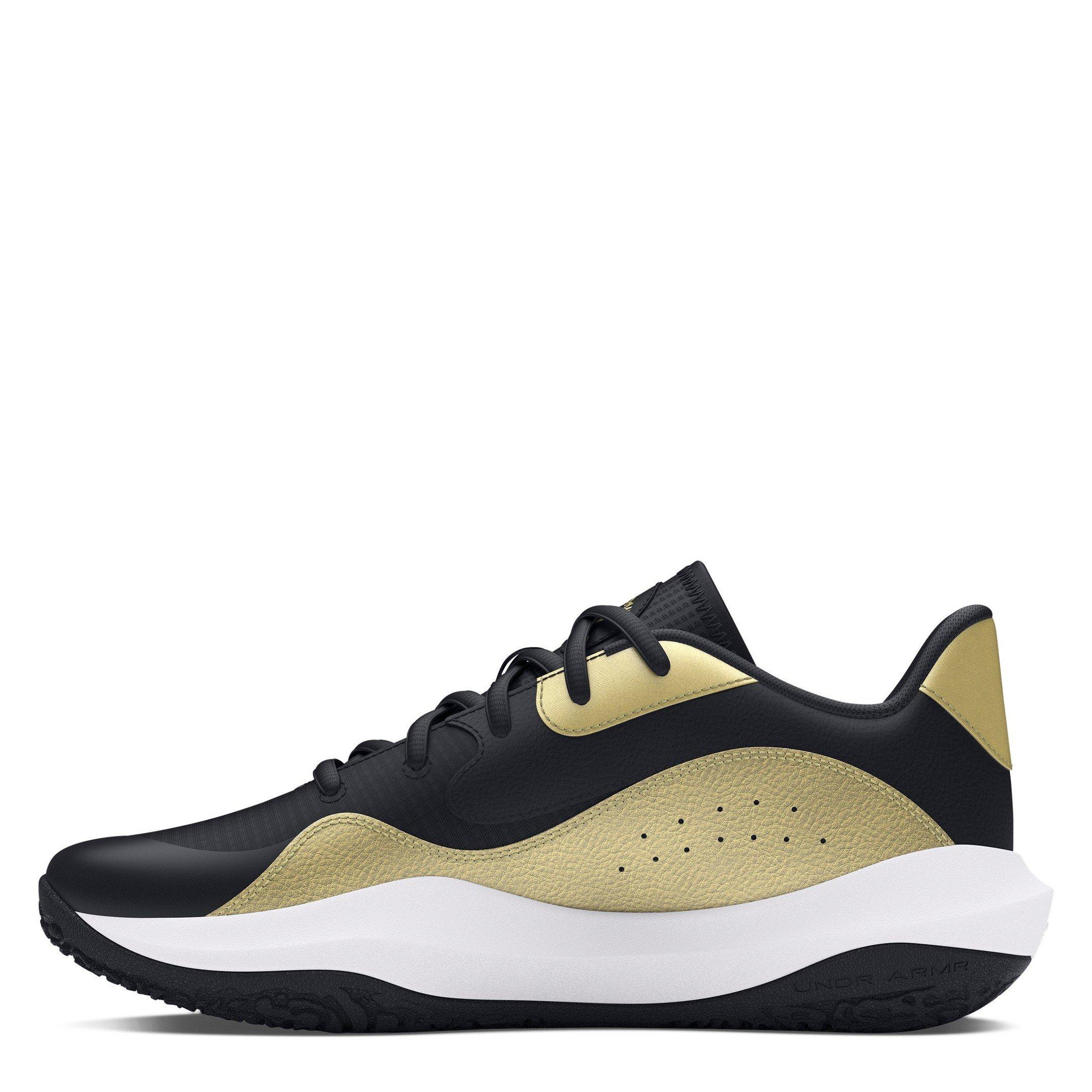 Black - Under Armour - Under Armour Ua Lockdown 7 Low Basketball Trainers Mens - 2