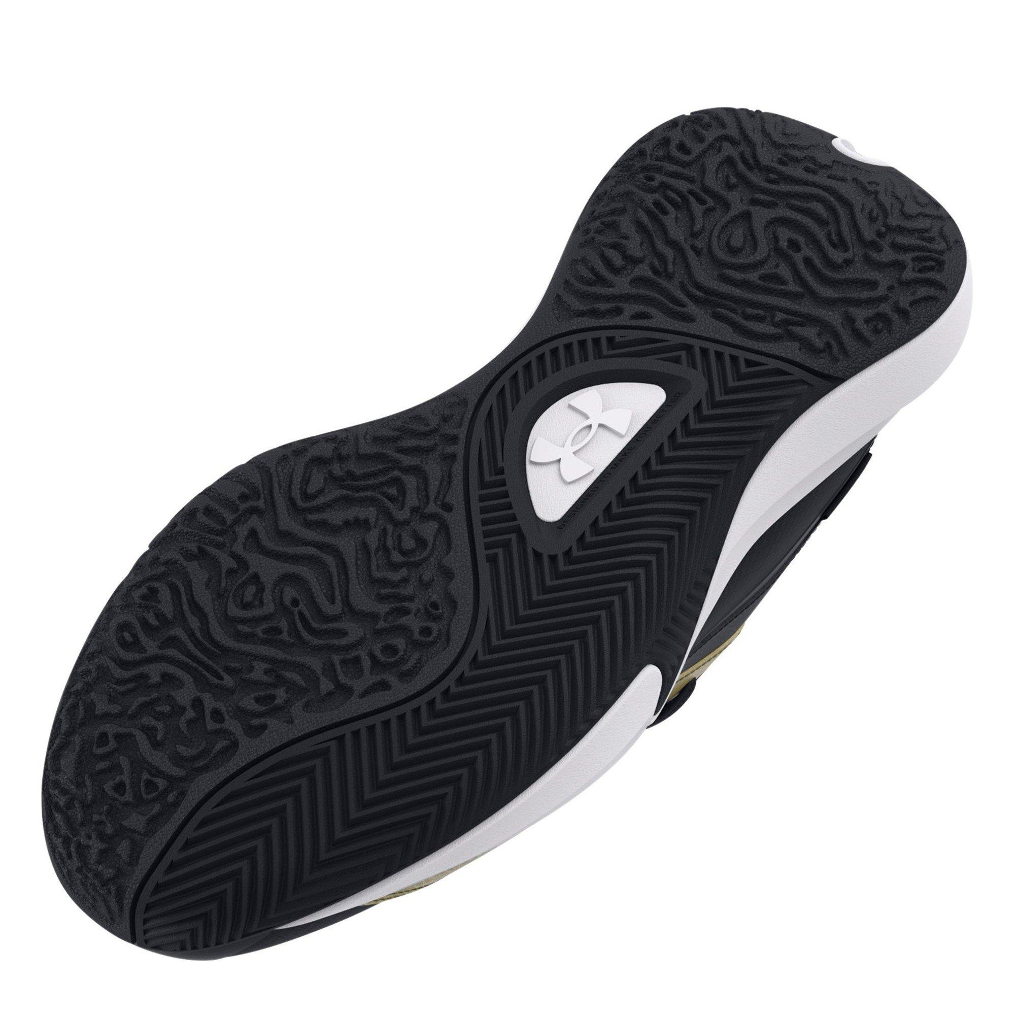 Black - Under Armour - Under Armour Ua Lockdown 7 Low Basketball Trainers Mens - 3