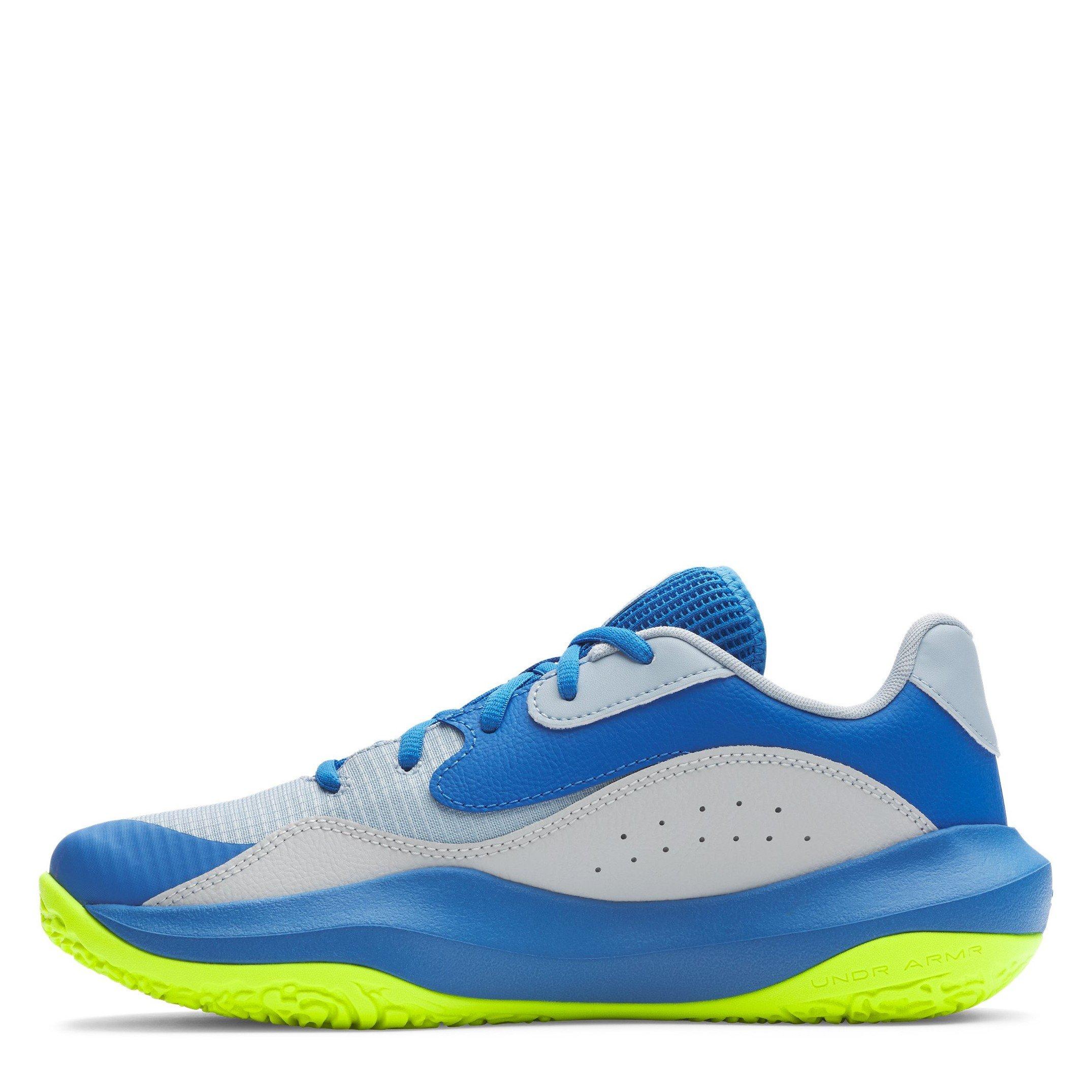 Blue - Under Armour - Under Armour Ua Lockdown 7 Low Basketball Trainers Mens - 2